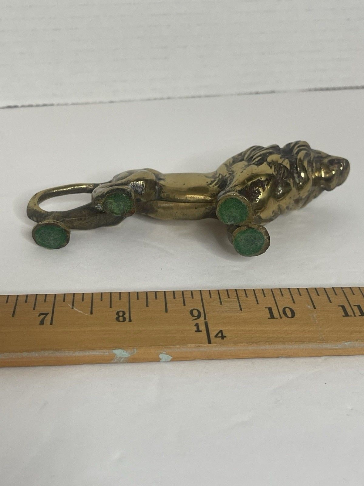 Gold Mini Lion Vintage Decor MCM 5″ 6 Oz