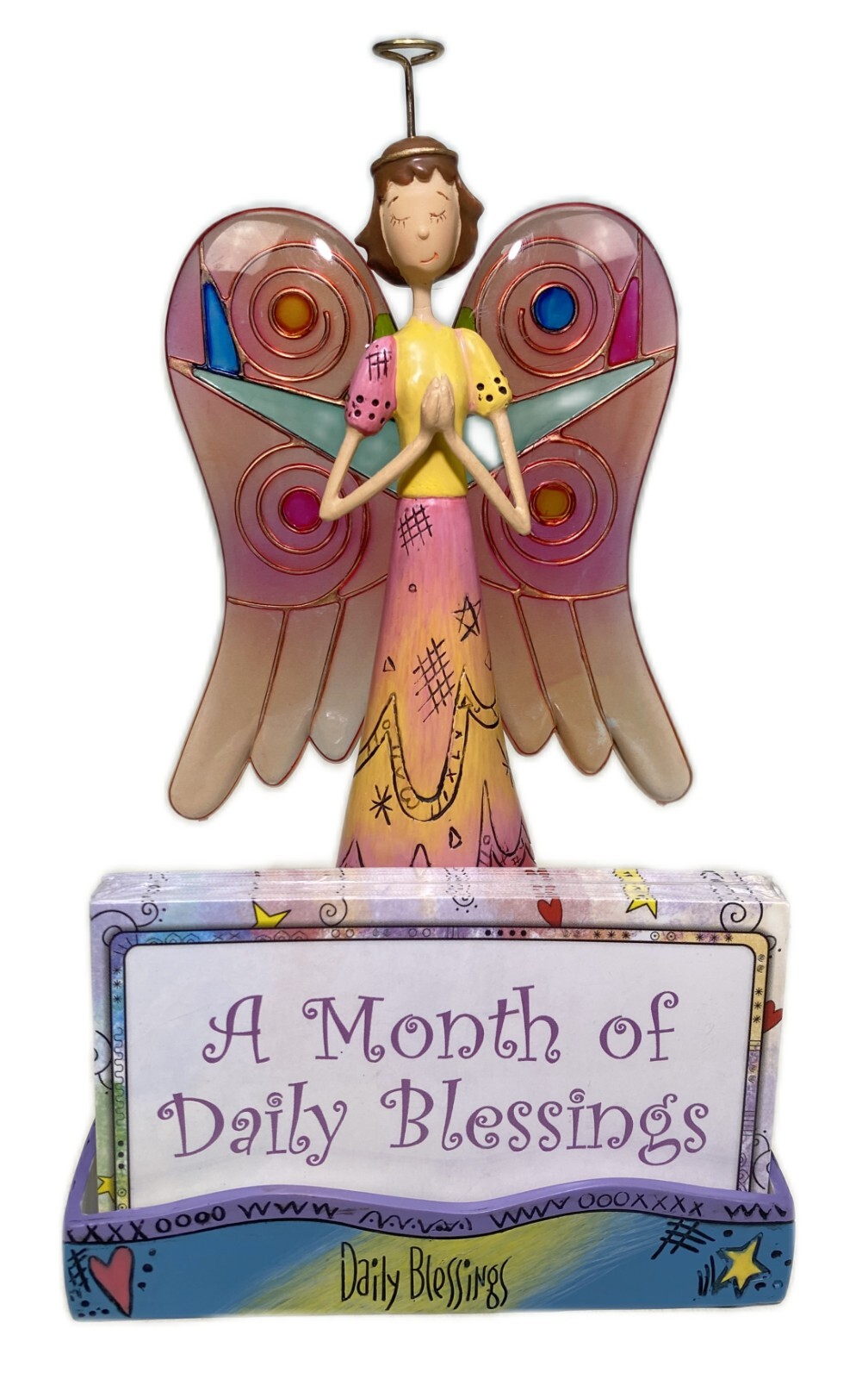 6” Fitz Floyd Angel Daily Blessings Holder Mont Advent Figurine 2007