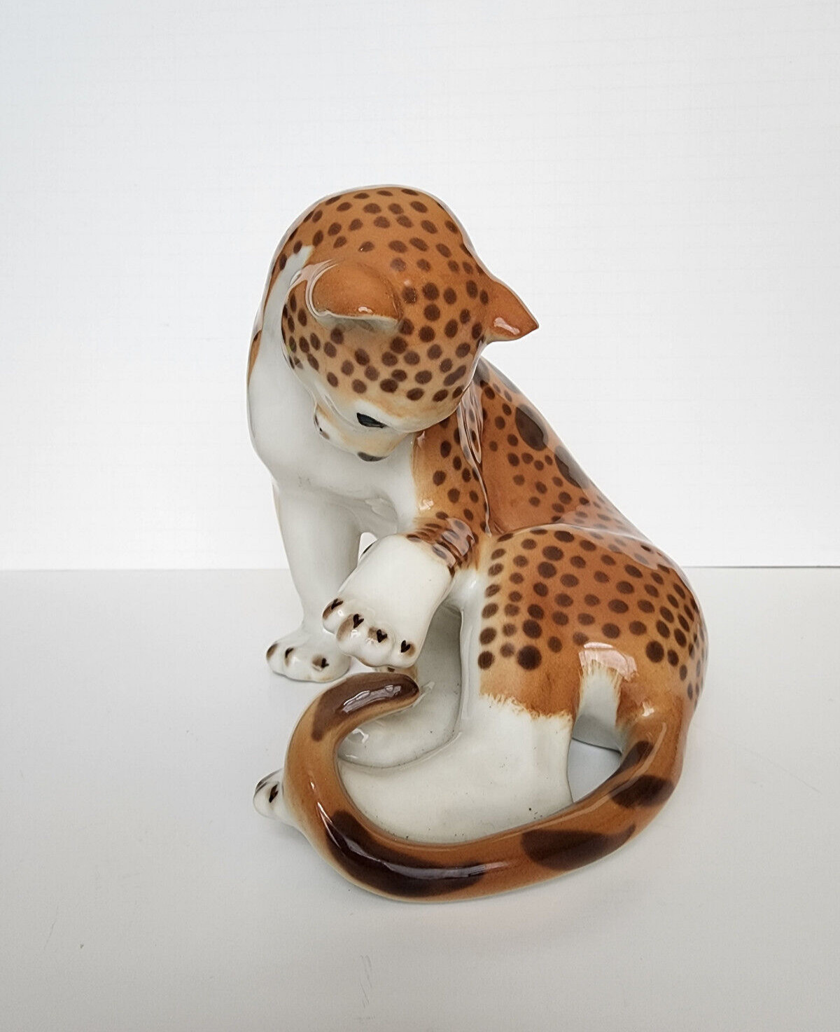 Lomonosov LARGE LEOPARD.Porcelain.Unique.Fantastic Condition