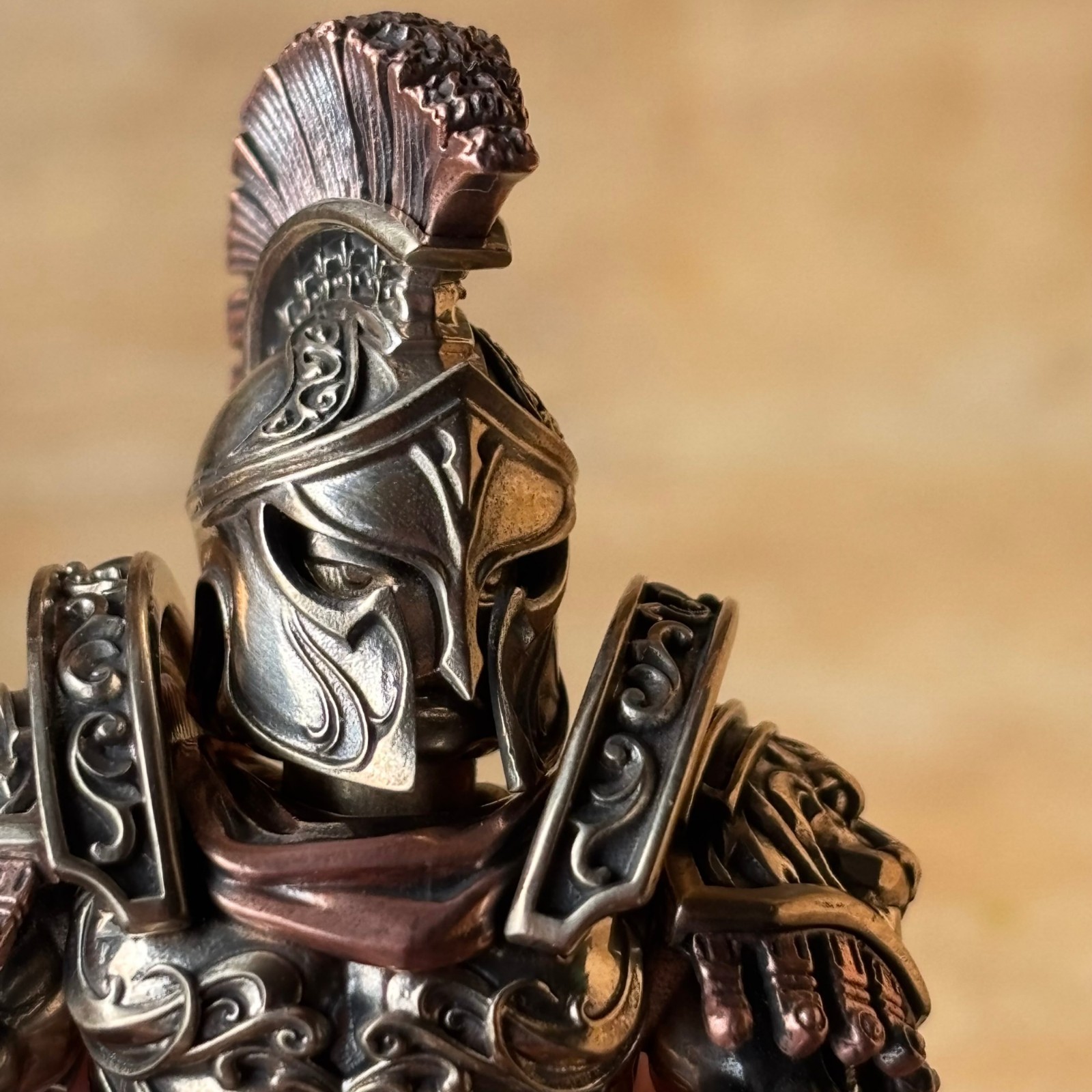 Spartan Warrior Figurine Magnetic Assembly Dory Spear Medusa Shield Men’s Gift