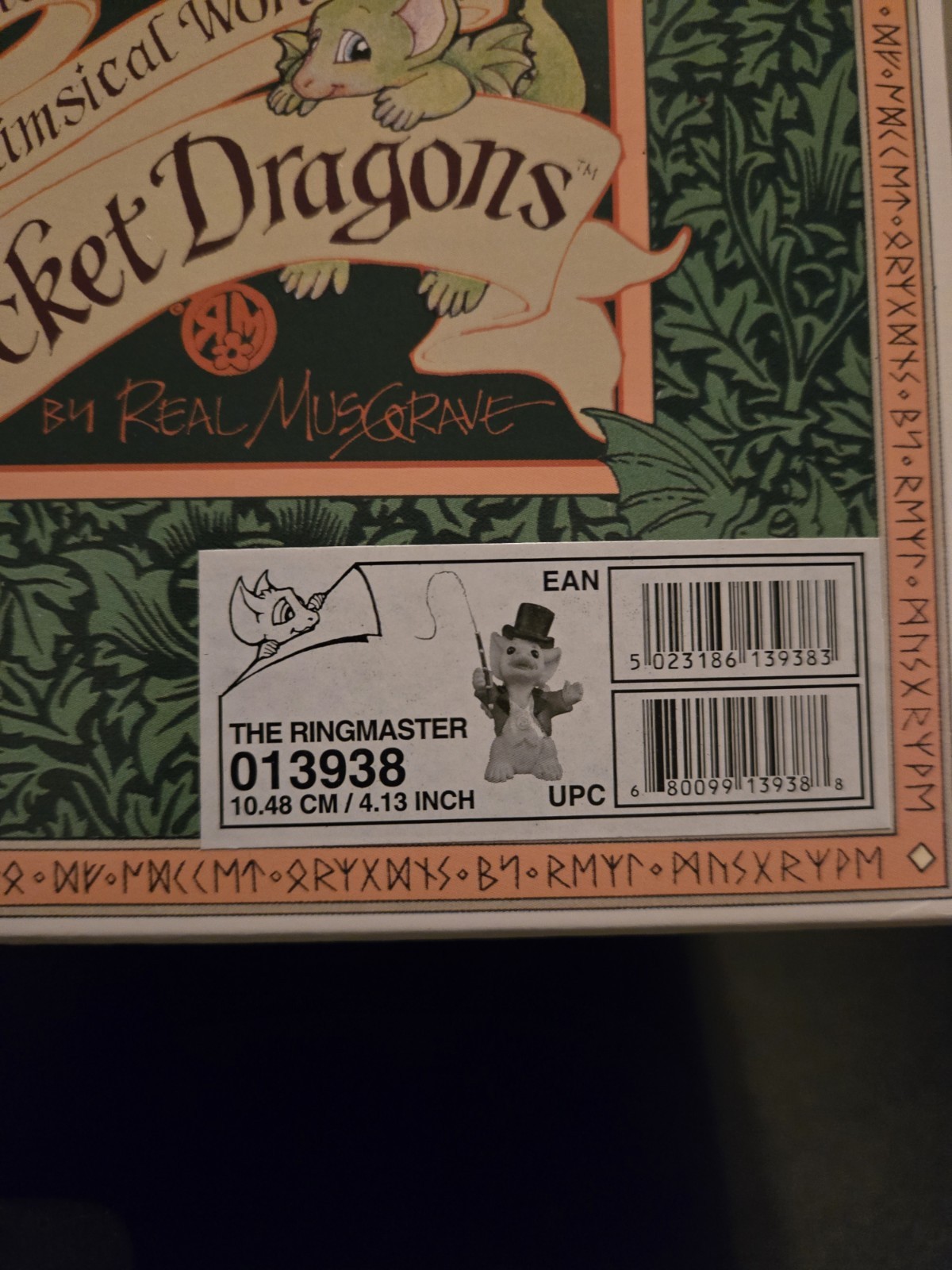 The Ringmaster 2004 Pocket Dragons by Real Musgrave Figure With Original Box