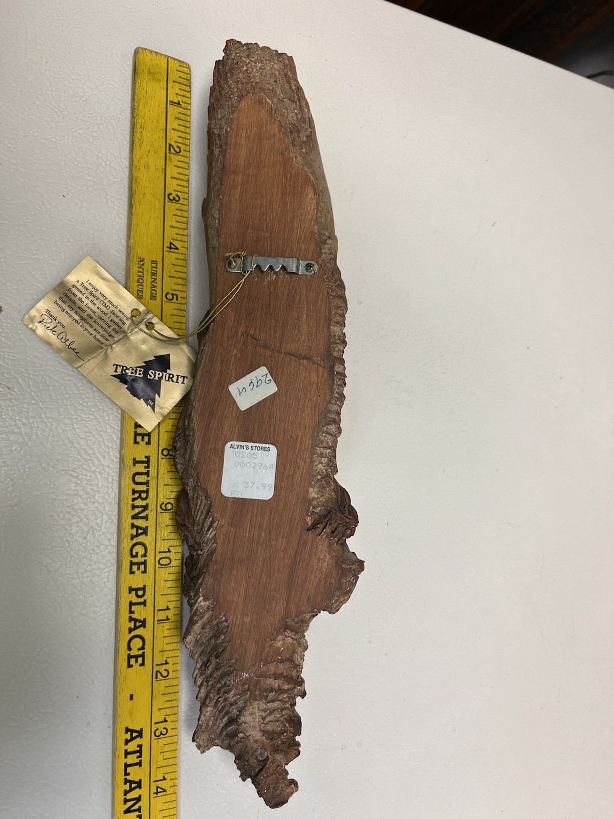 Rick Albee Tree Spirit Carving Wood Resin Old Man , 1989 5/25/25 C