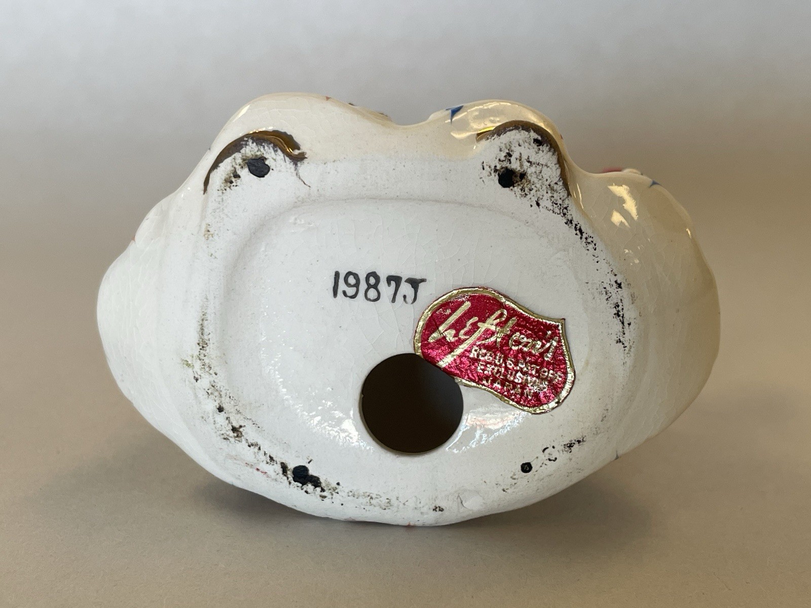1950s Vintage 4.75” Lefton July Firecracker Angel Fireworks #1987J