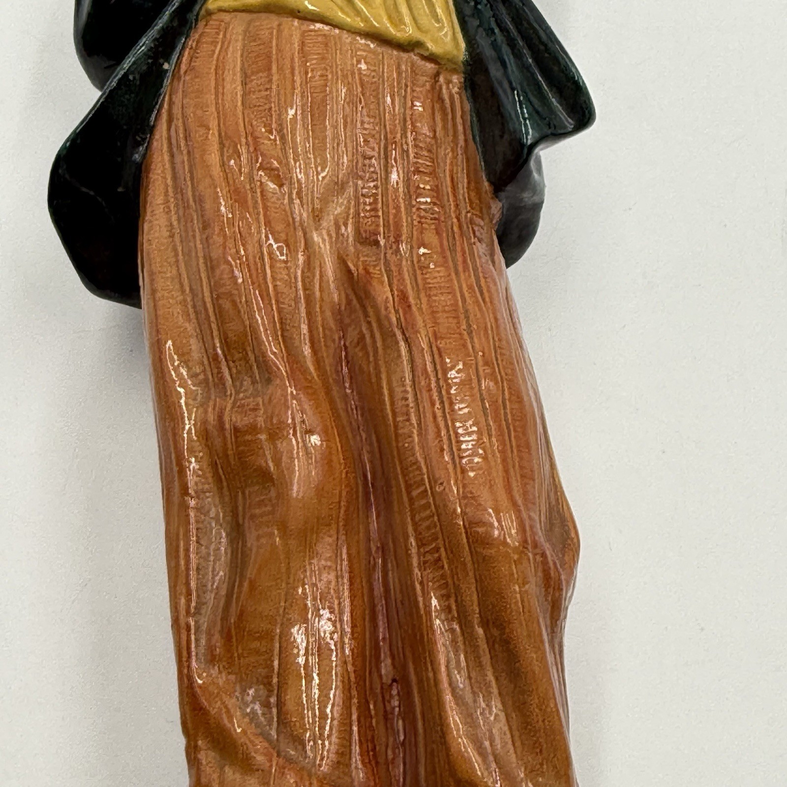 Borghese Chalkware Plaster Vintage Figurines Boy Holding Bird Nest Girl W/ Hat