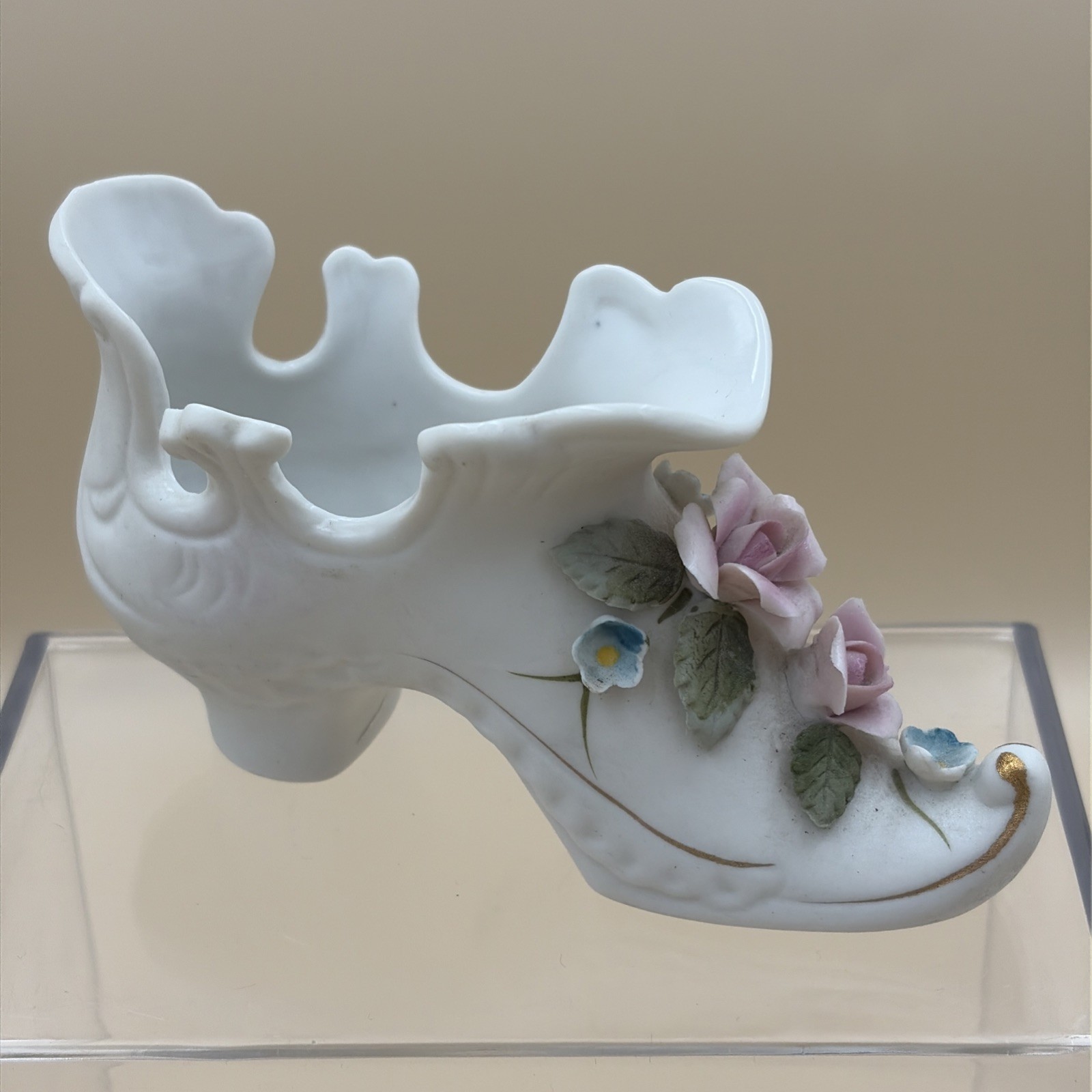 Kelvin Fine China Boot No. E115 Vintage Capodimonte Style