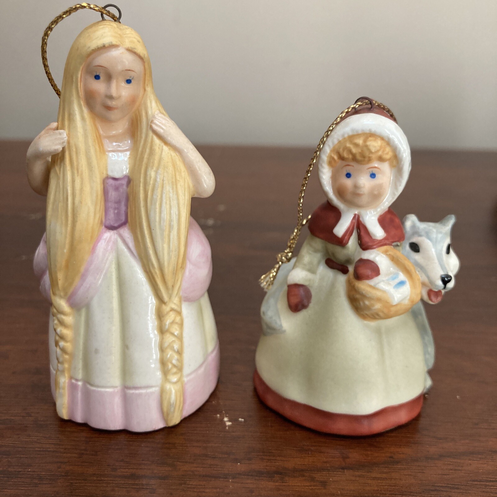 Vintage 1985 Gallery of Art Christmas Ornament Storybook Collection Lot Of 2