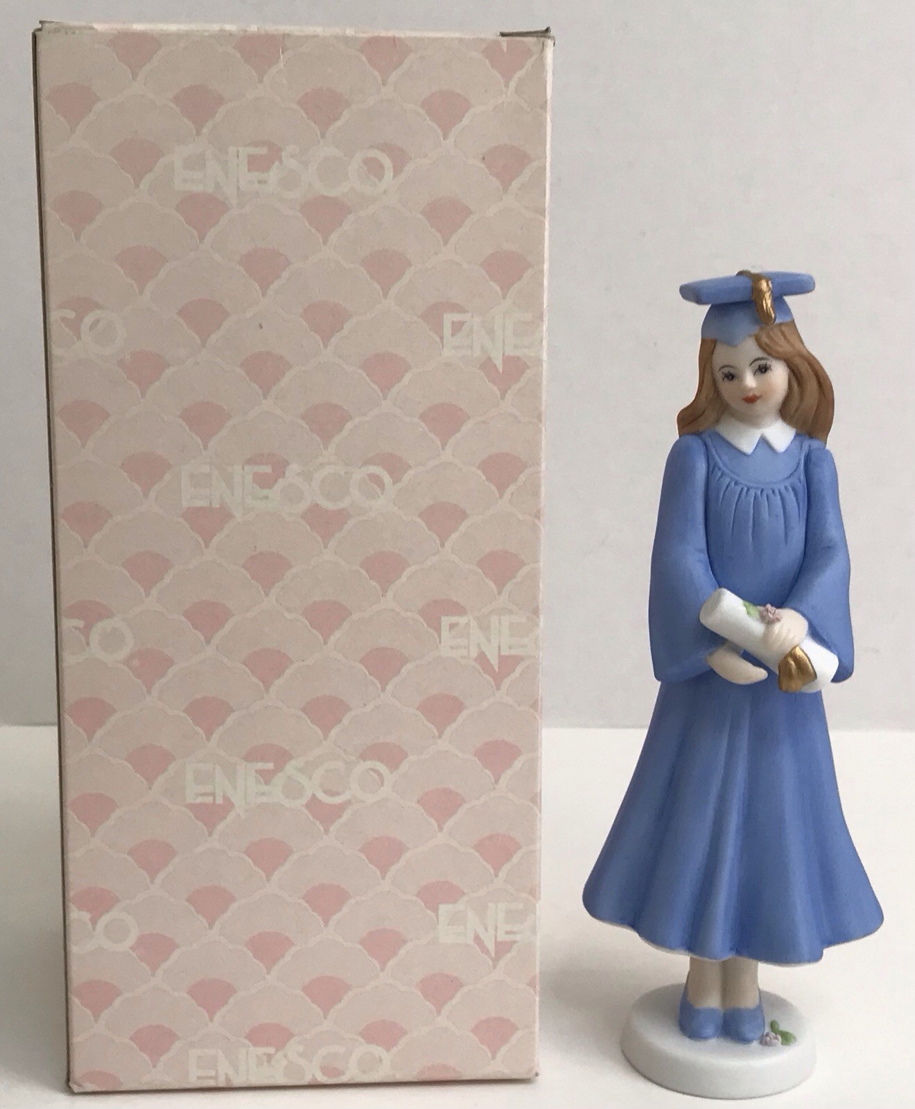 Enesco Growing Up Birthday Girl Baby-16 Years Old Plus Graduation Figure *Read*