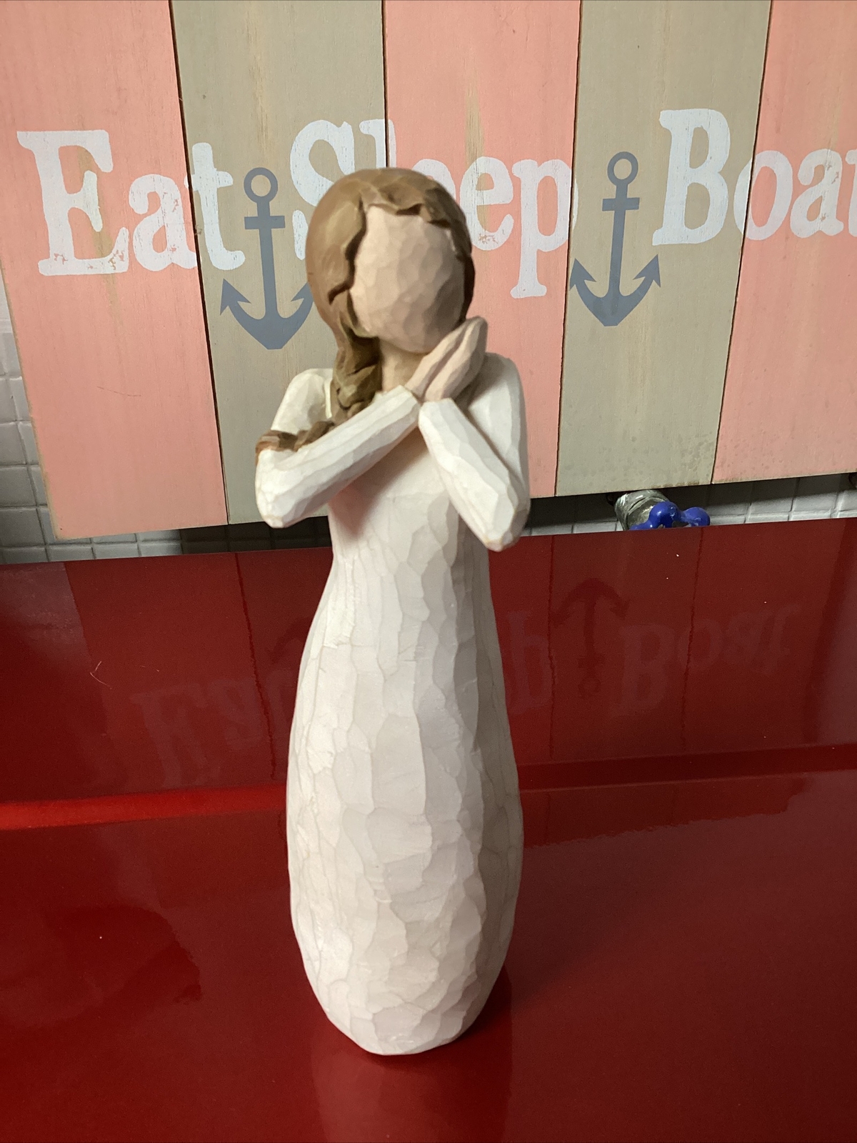 2003 Willow Tree Figurine “Joy” Woman Standing Braided Hair Susan Lordi 9 Inch
