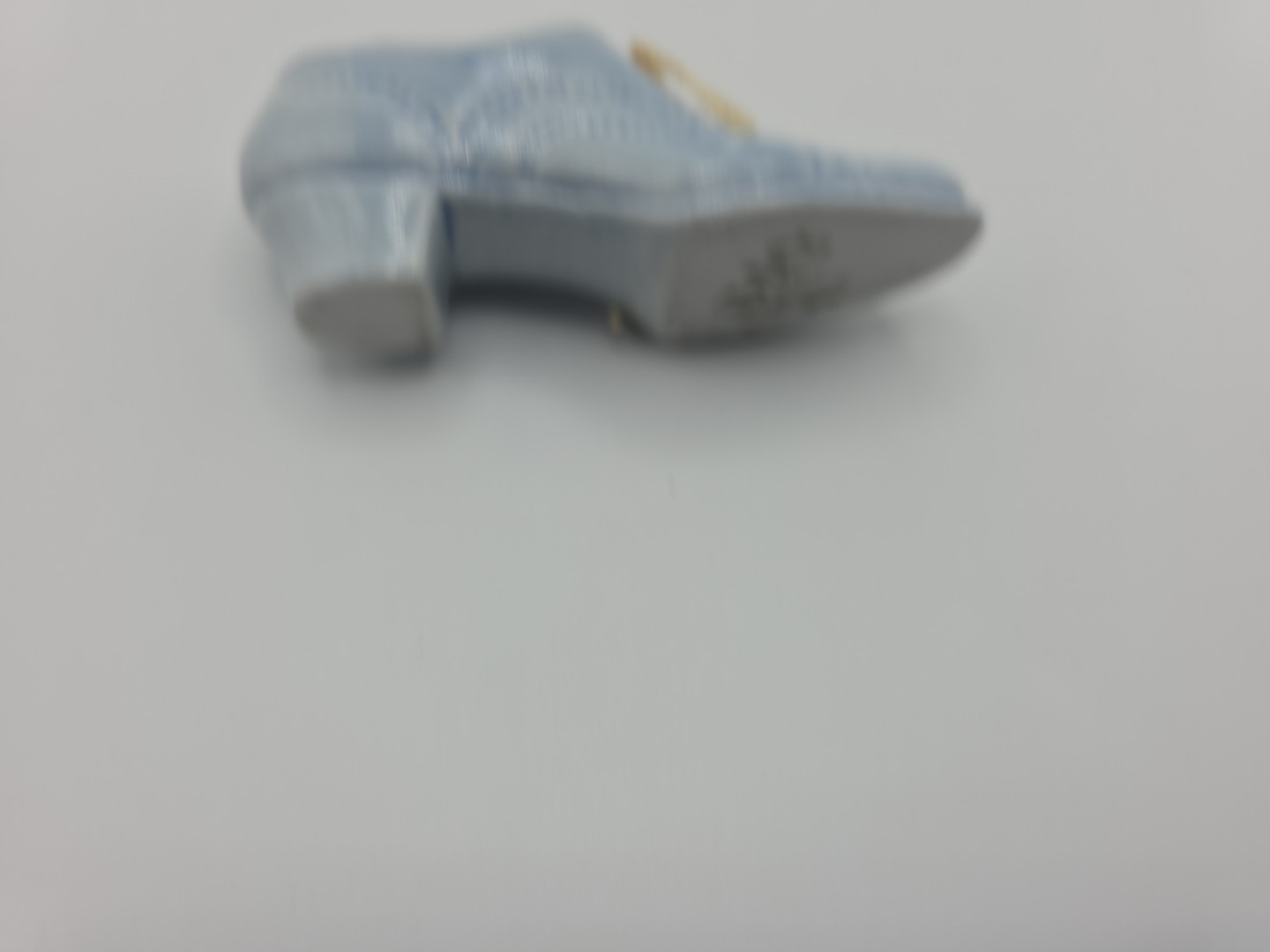 Vintage Light Blue Collectors Ceramic Shoe Approx. 4″ Arnstade made in Germany