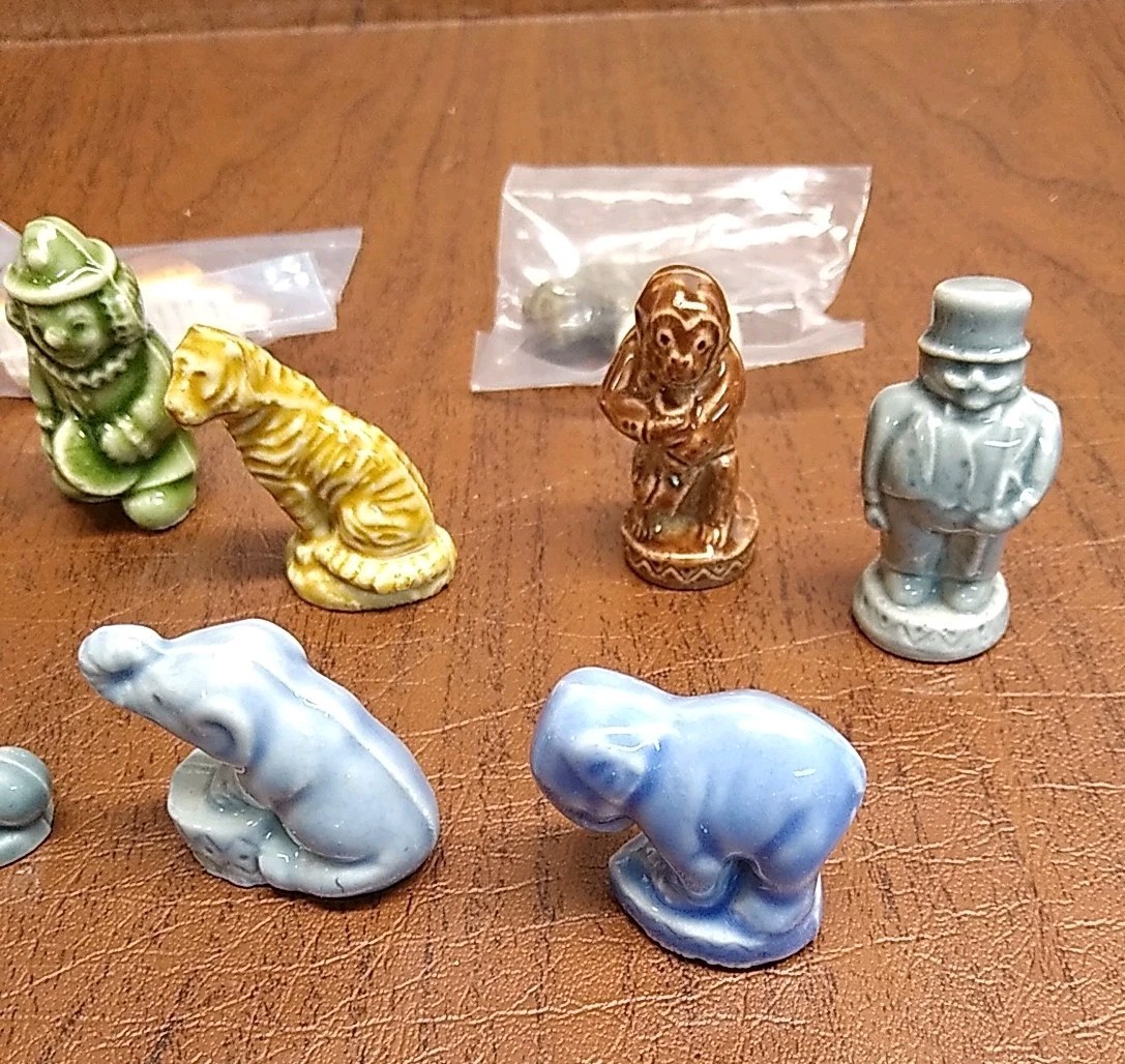 WADE WHIMSIES Rose Tea CIRCUS COLLECTION 13 FIGURES Tractor Train Buffalo Coach