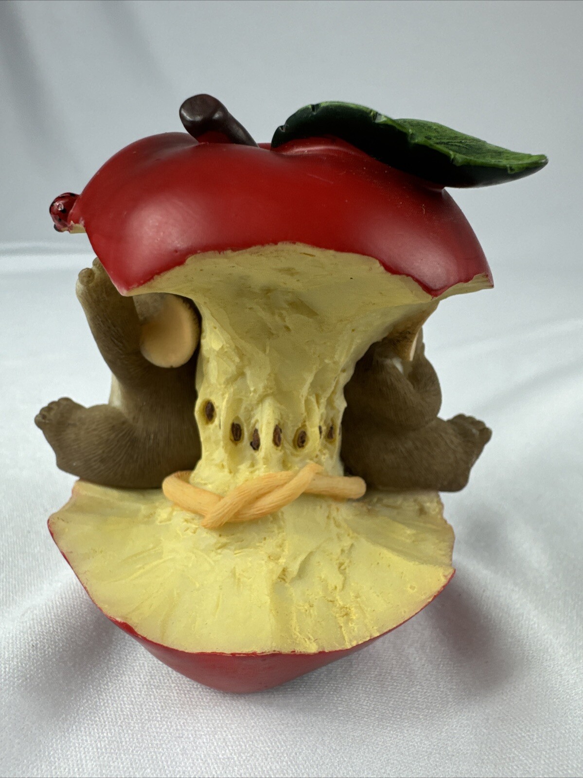 Charming Tails “Friends To The Core” – Resin Apple Mice Figurine