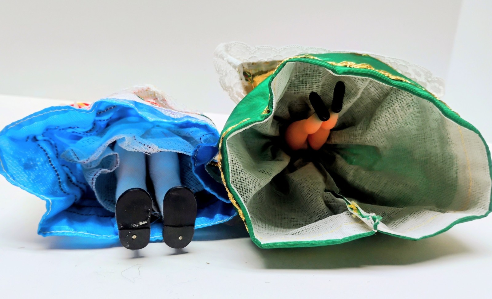 4 Vintage European Costume Dolls French France Breton Regional Folk Art Souvenir