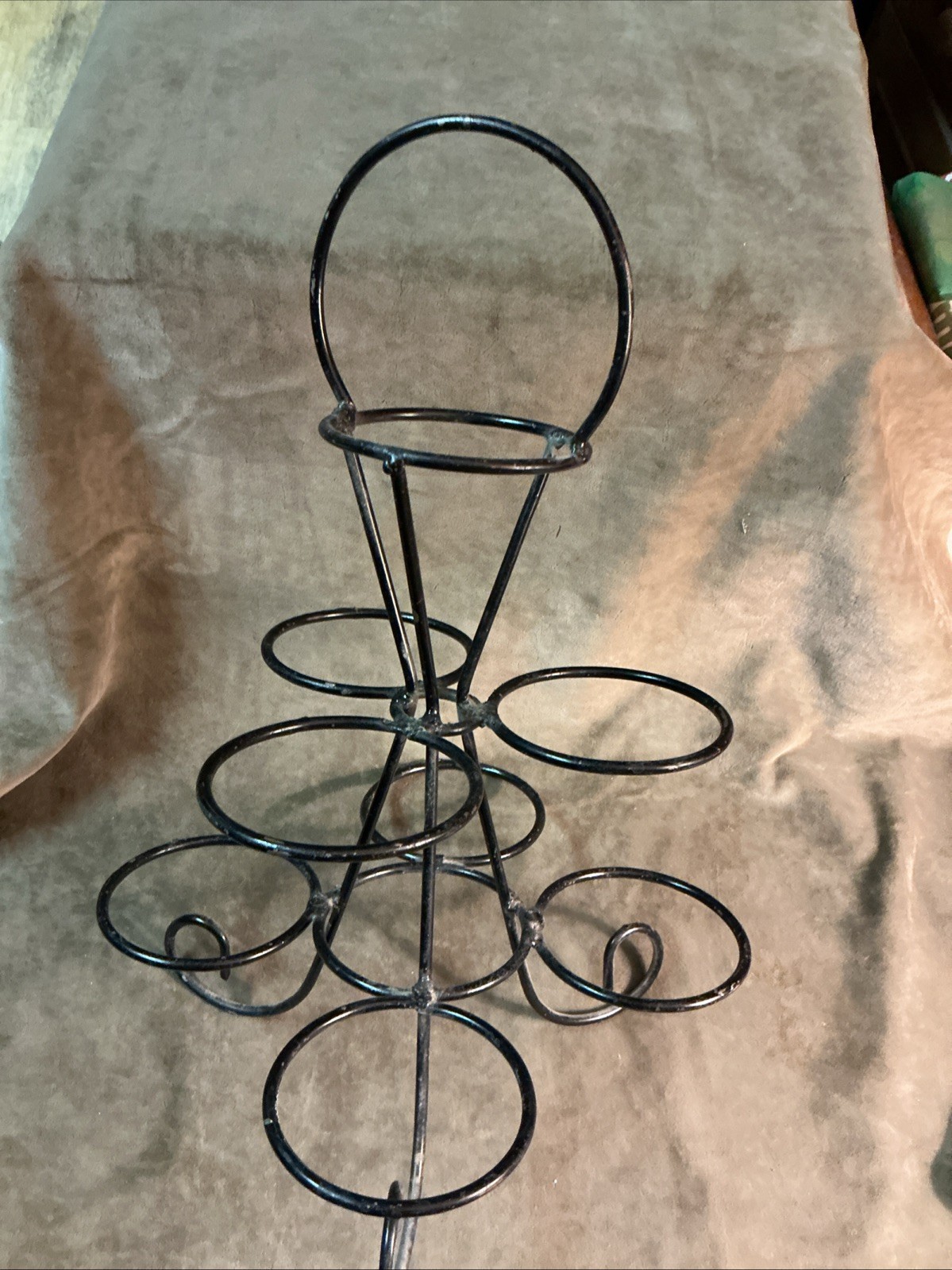 Iron metal handmade Williamsburg apple Orange Fruit tree painted black