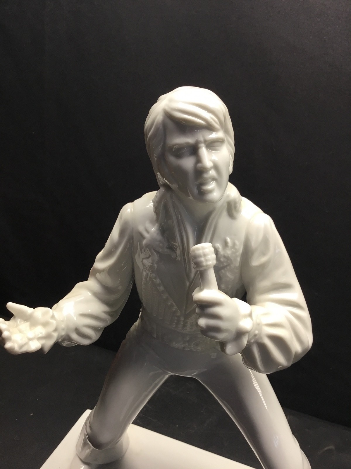 1982 Elvis McCormick Porcelain Music Box Decanter Set Box COA Empty