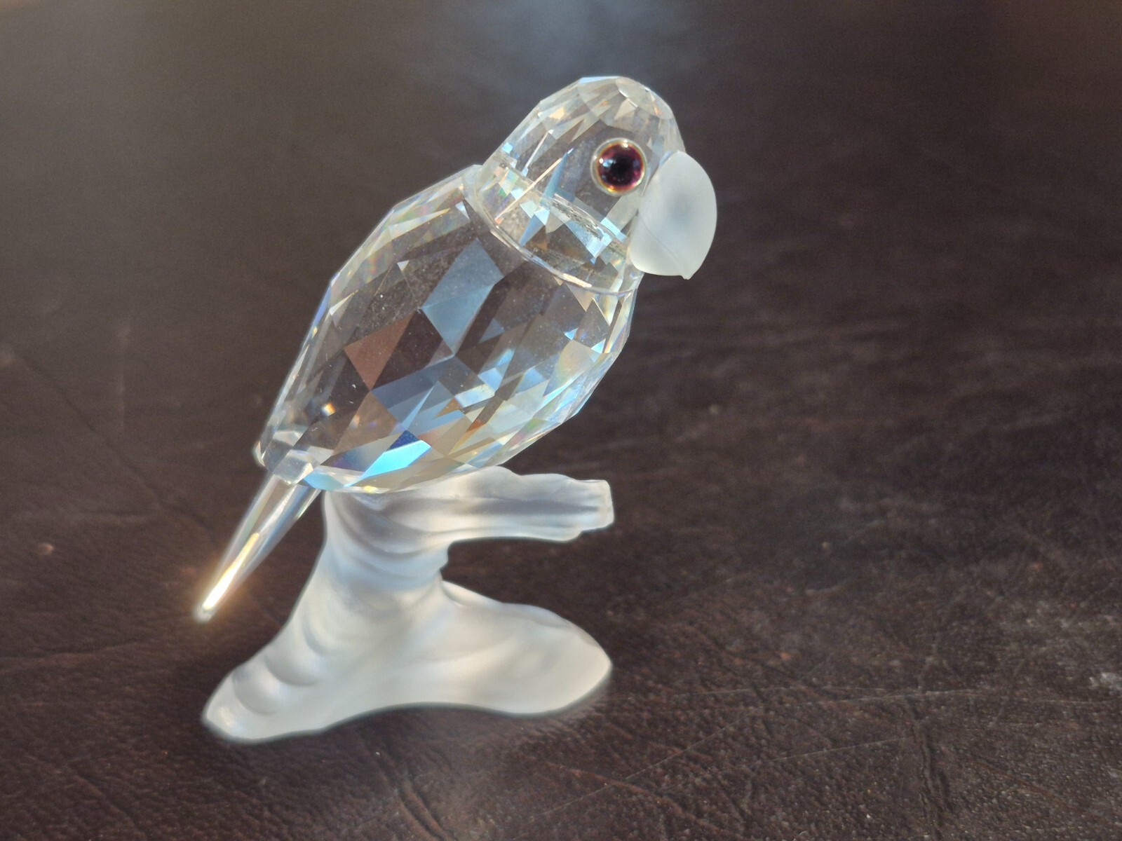 SWAROVSKI PARROT UP IN THE TREES 119443 No Box EX Condition 2.25″ Tall