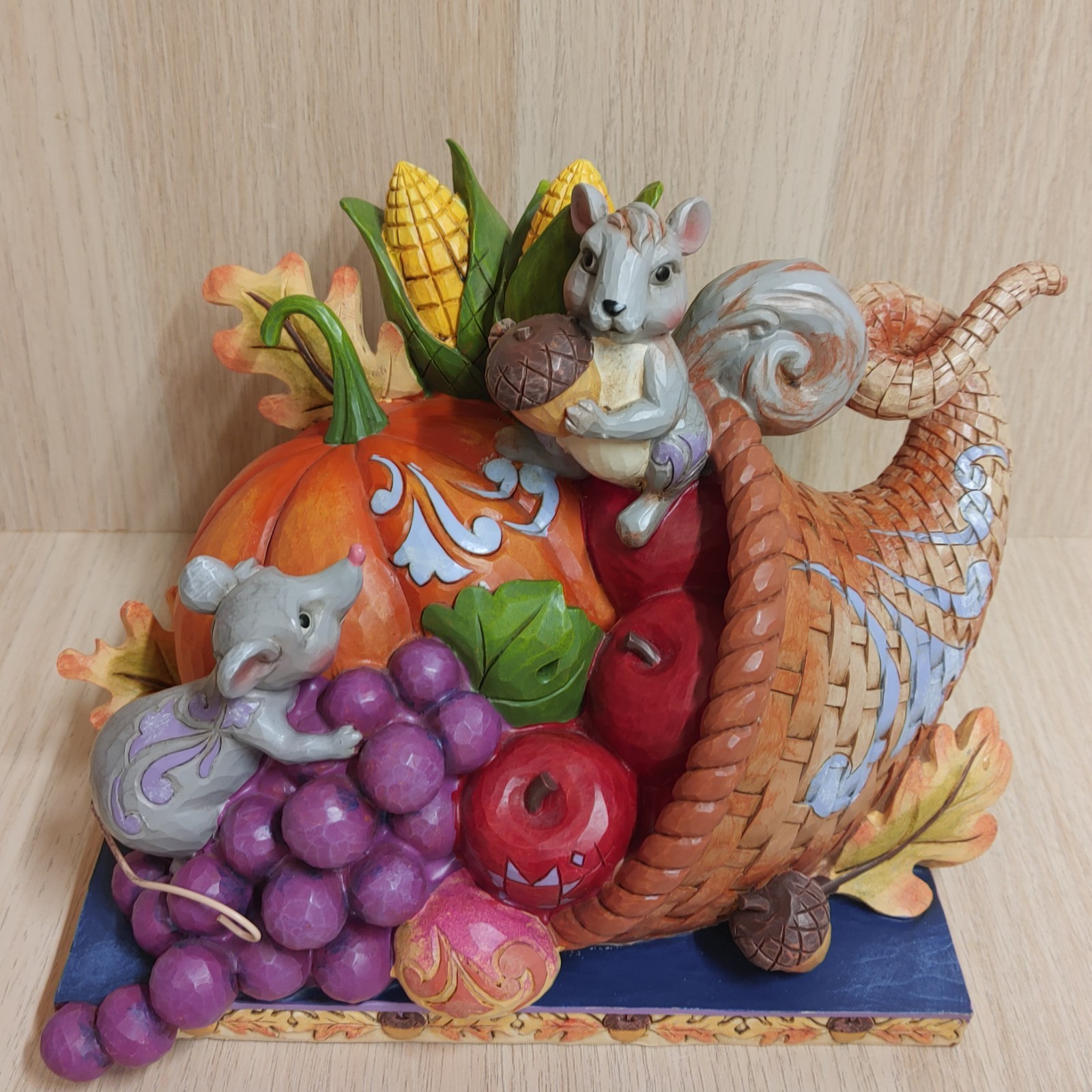 Jim Shore “A Harvest Of Blessings” Figurine Cornucopia Fall 2016 #4053855 No Box