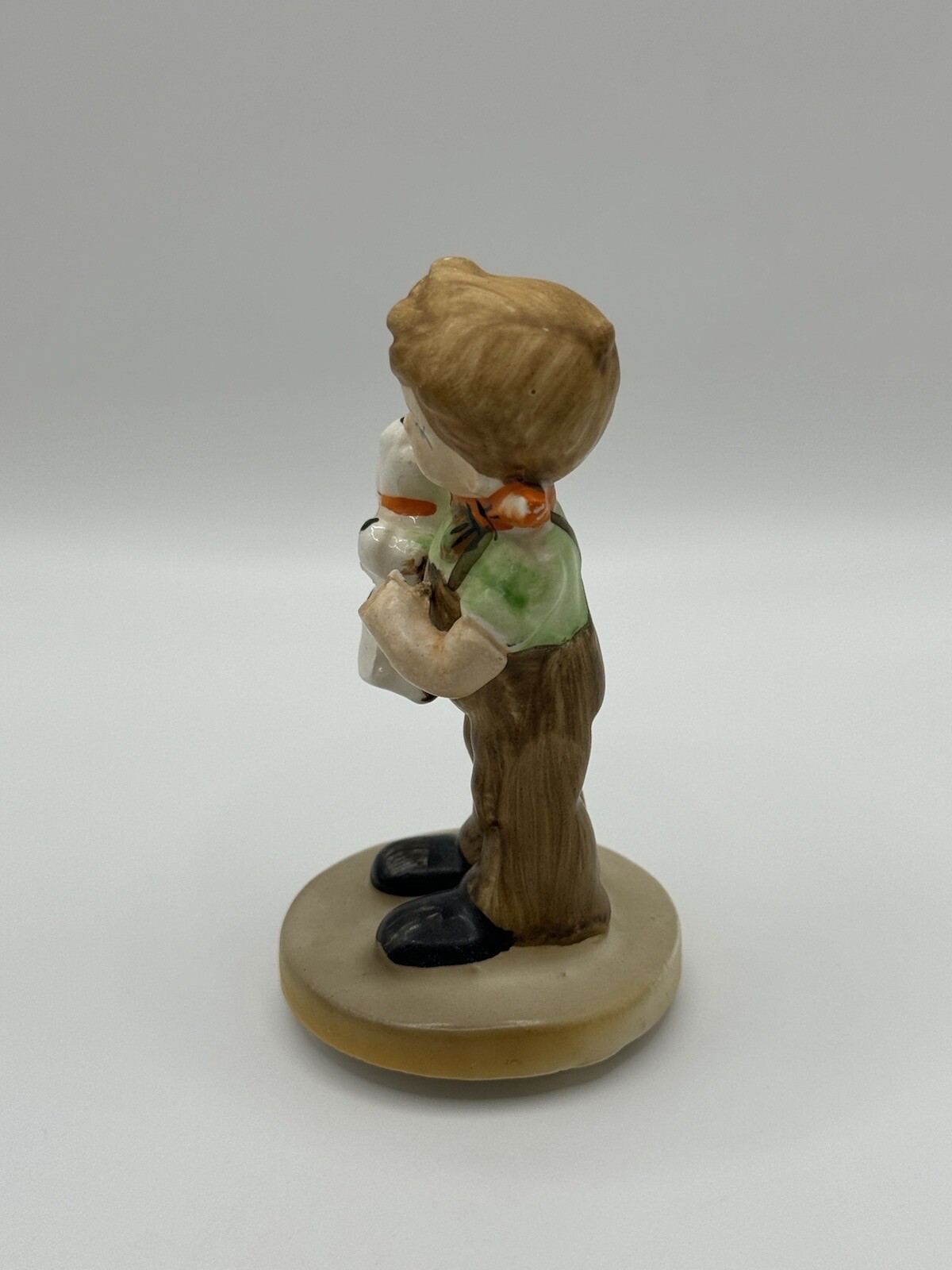 Vintage Hummel Imitation Japan Boy With Puppy Dog Ceramic Figurine Trinket