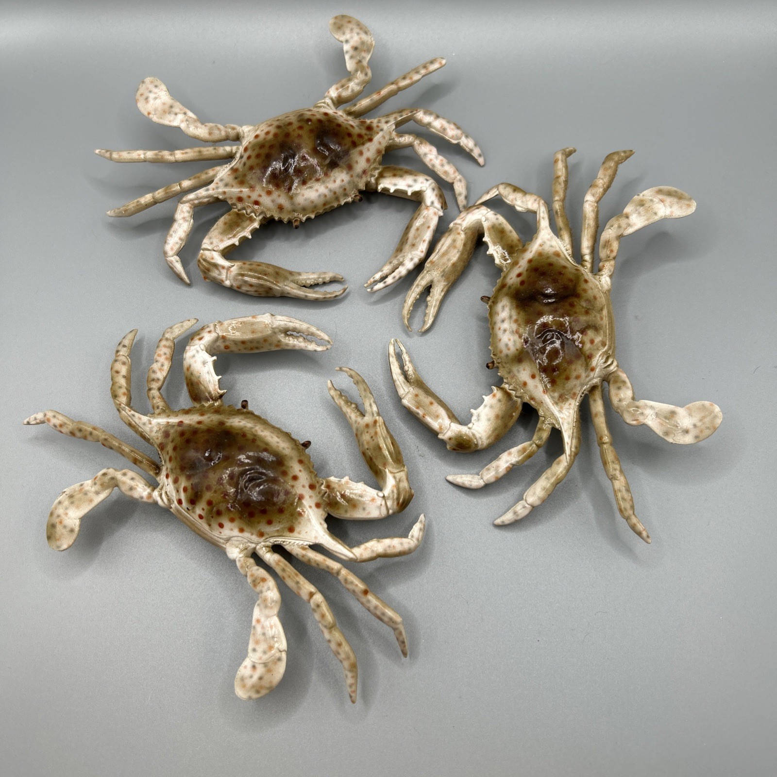 Lot of 3 Decorative Crabs Made for Wall Hanging 6.5” x 5” Each