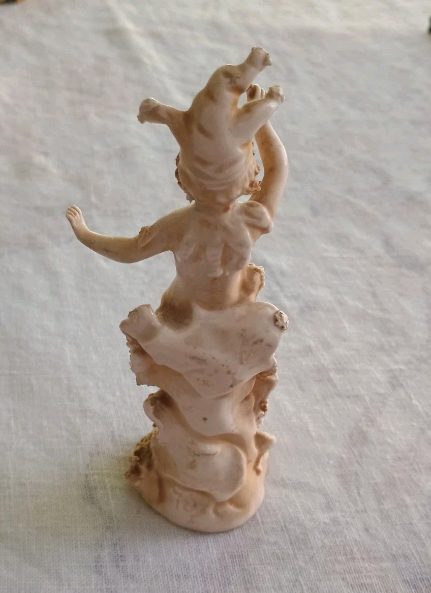 Unusual Art Nouveau Figurine Female Commedia Dell’Arte Glazed Porcelain Germany?