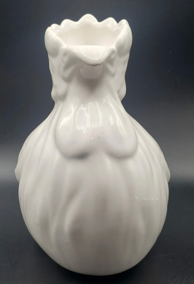 White Rooster ceramic pitcher 7.5 in.—by Jay Willfred, Andrea Sadek Portugal 🐓
