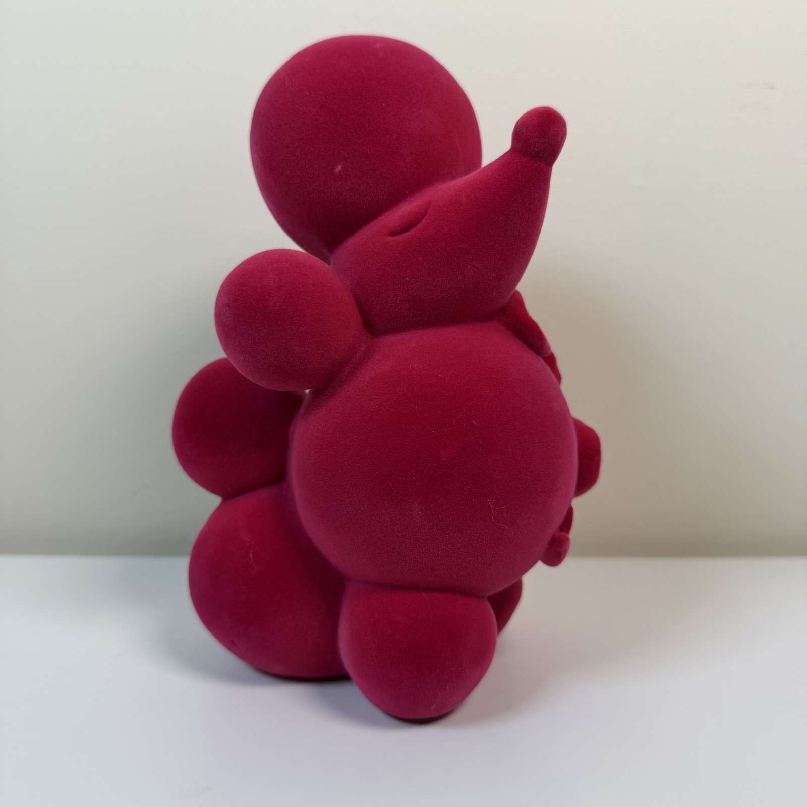 Target Modern Flocked Balloon Dog Poodle Sculpt Figurine Deep Magenta Art
