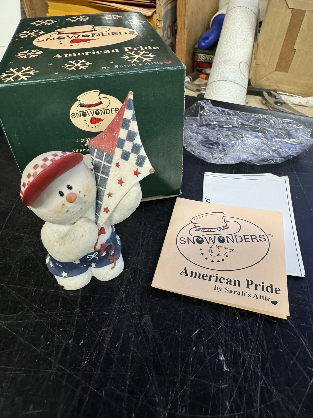 sarahs attic snowonders American Pride High Flyin Figurine In Box 0270