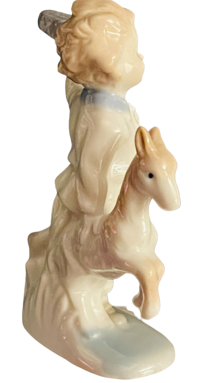 VTG LEGO JAPAN BOY & DOG FIGURINE FINE PORCELAIN PASTELS HIGH GLOSS 1970s