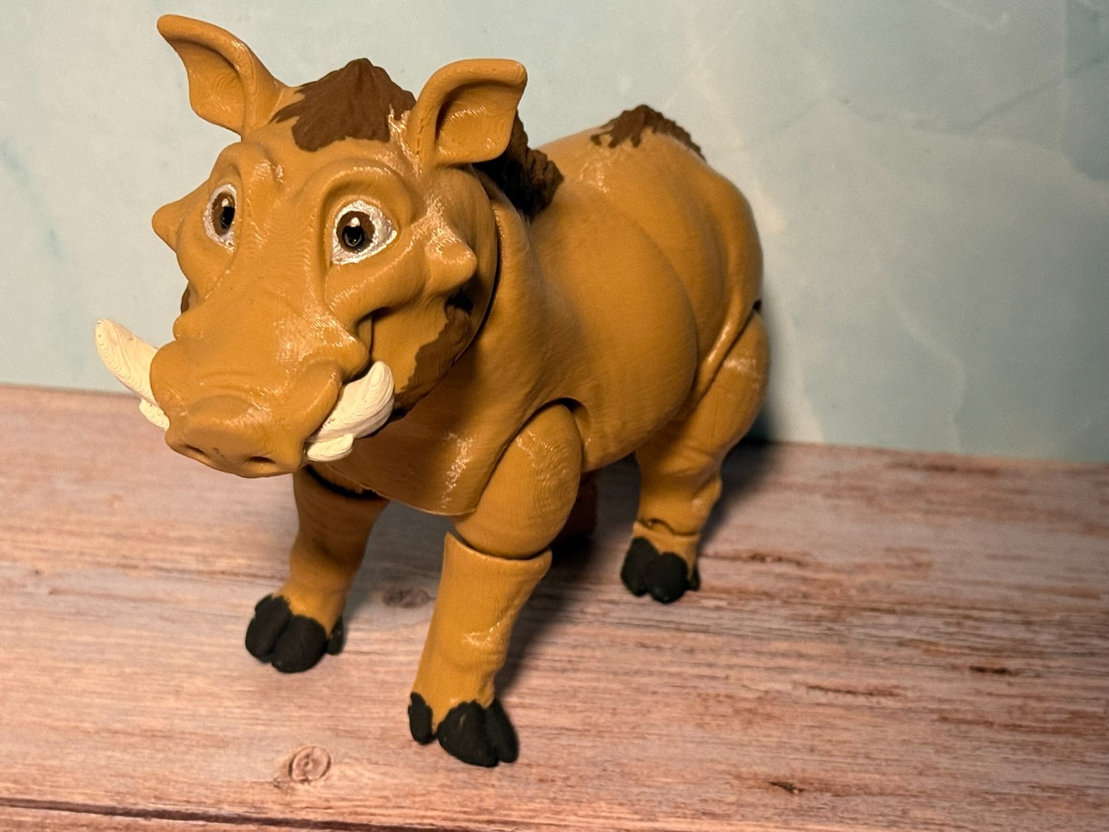 Warthog Figurine –3D Print – 8” x 5” – Fierce Wild Animal Display