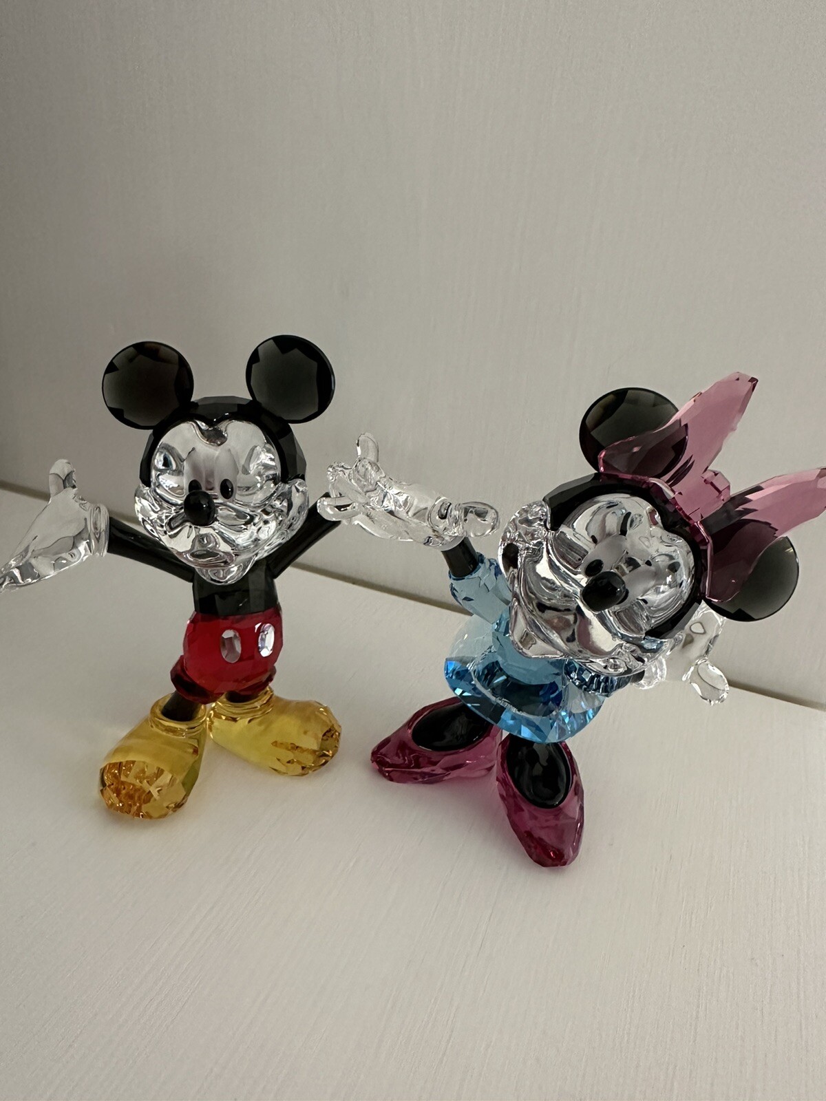 Swarovski Mickey and Minnie Mouse Disney Crystal Figurines Set