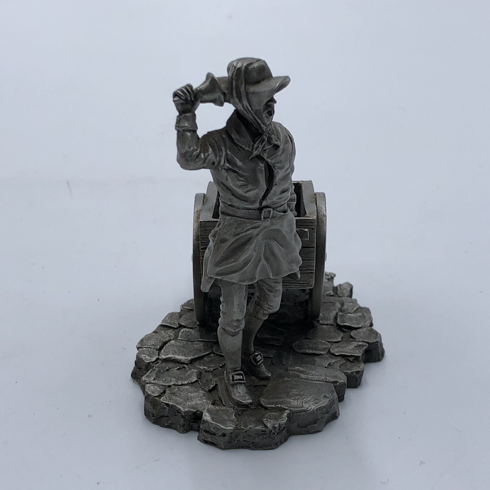 Charcoal Peddler by Ron Hinote – Franklin Mint’s Colonial Peddlers Series pewter