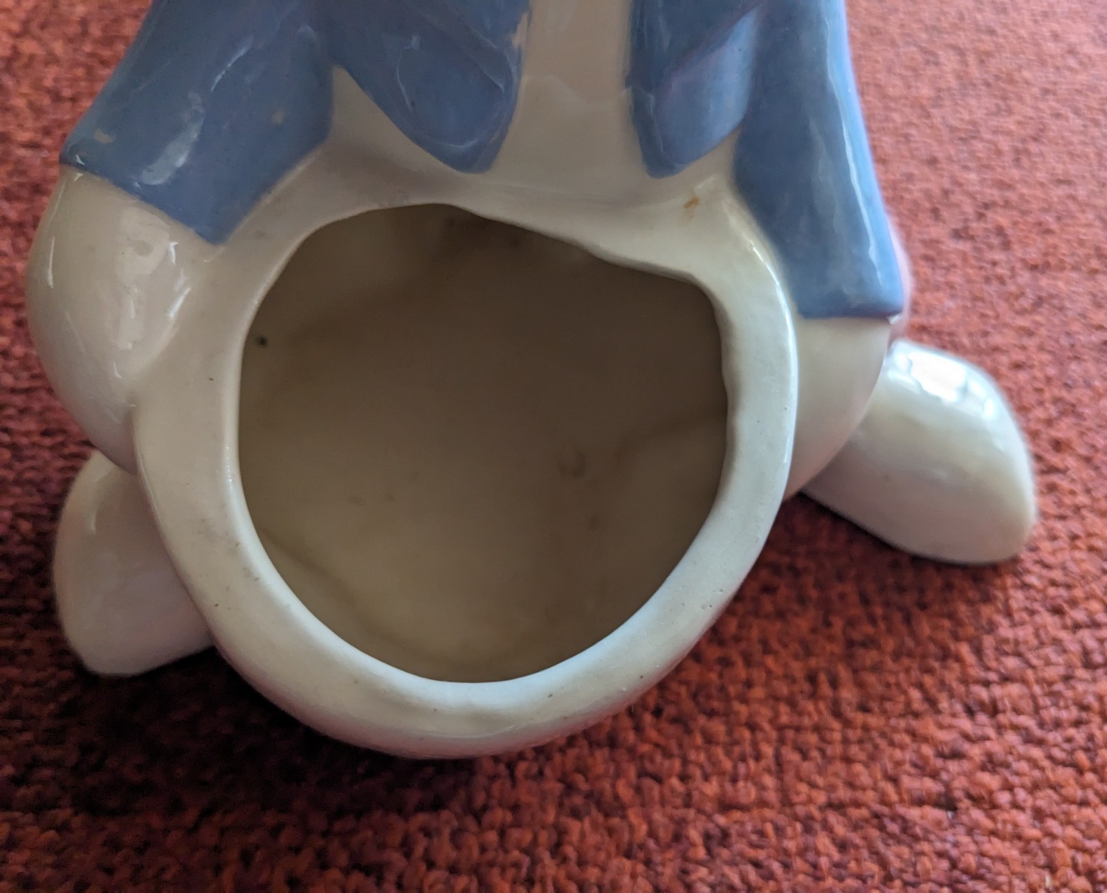 Vintage JAMAR Orig. Ceramic 1940s Arnart Bunny Rabbit Planter, Made JAN. 1949