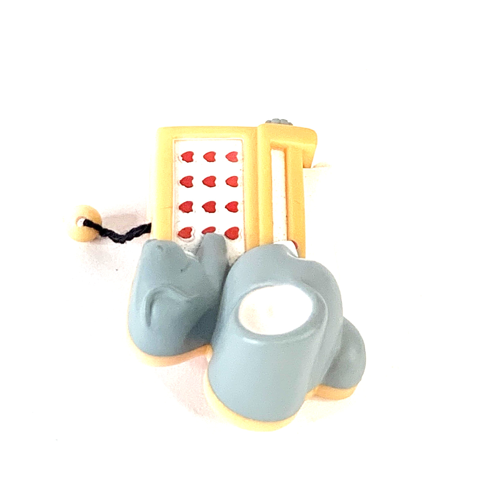 Vintage Russ Your Special Cartoon Mouse Typewriter Pin Brooch Pull String 1 in