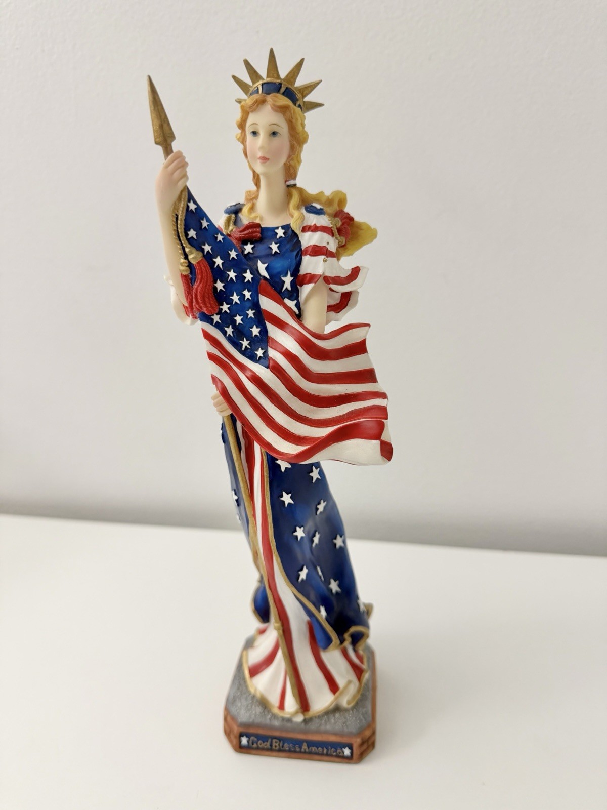 2002 Lenox Lady Liberty 11.5″ Figurine Patriotic God Bless America 250 July 4th