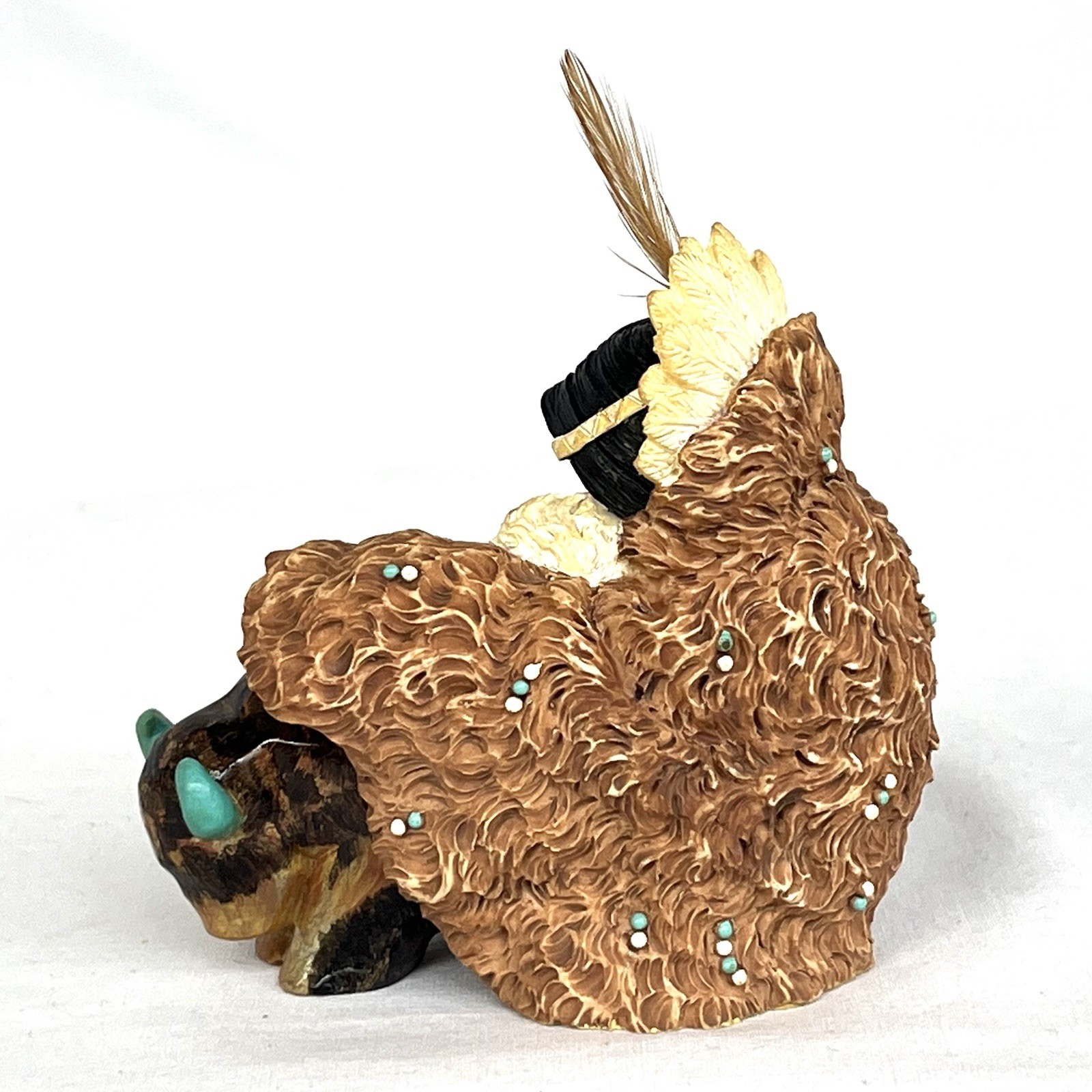 Friends of the Feather “Great Provider” “Love For Many Moons” Bison Figurine Lot