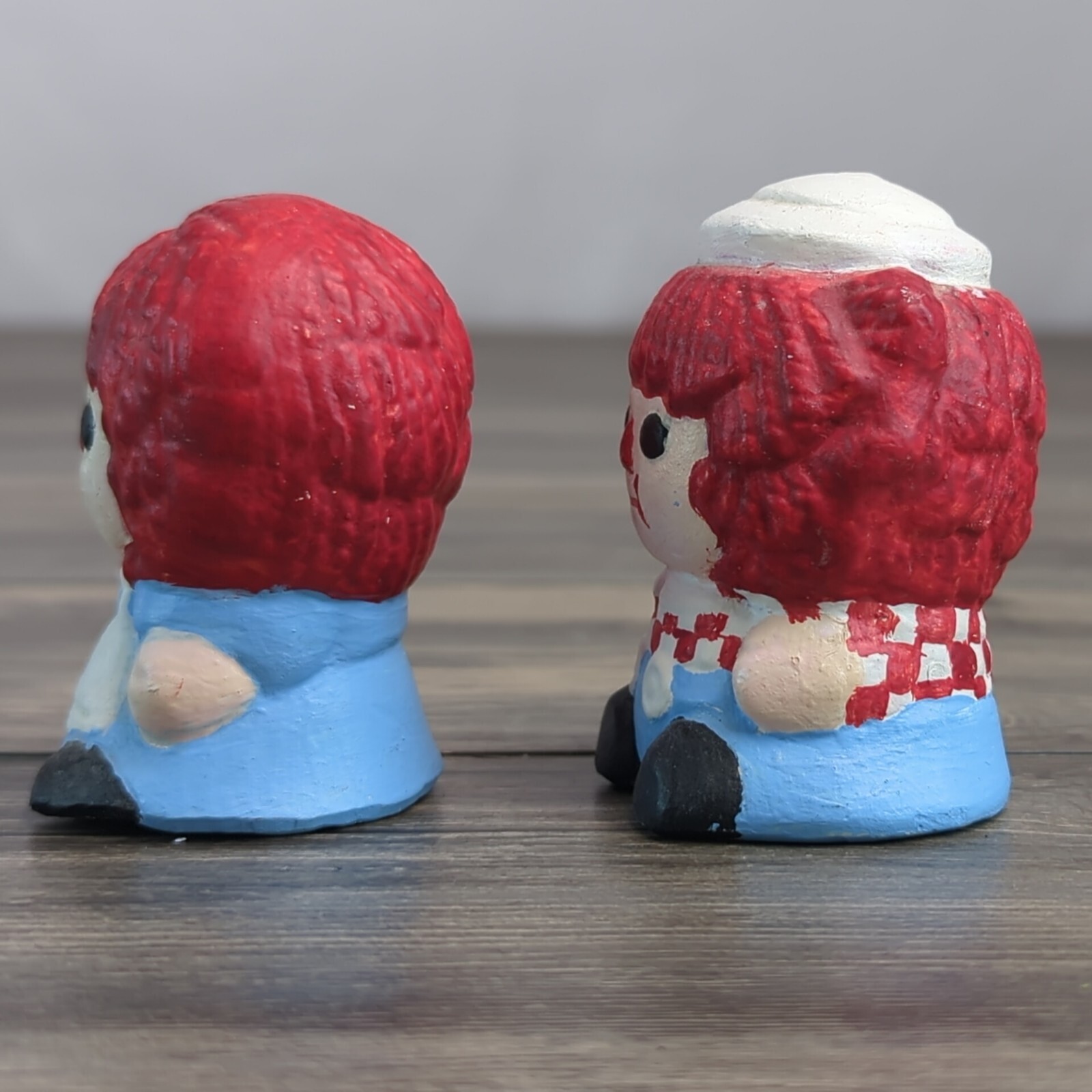 Raggedy Ann And Andy Figurines 2.75 in Collectors Unbranded Set of 2