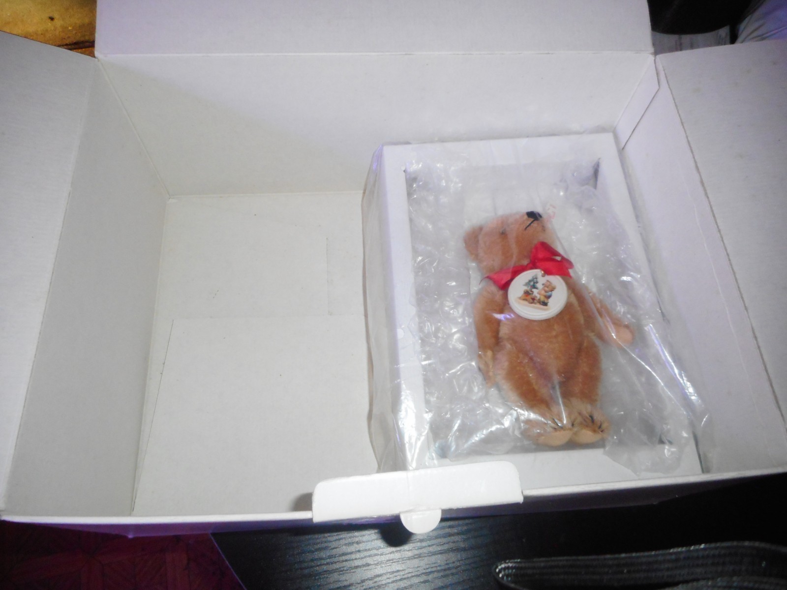 2 LG EMPTY HUMMEL BOXES #2015 w/STEIFF TEDDY BEAR #122203 w/MAYPOLE *NO FIGURES*