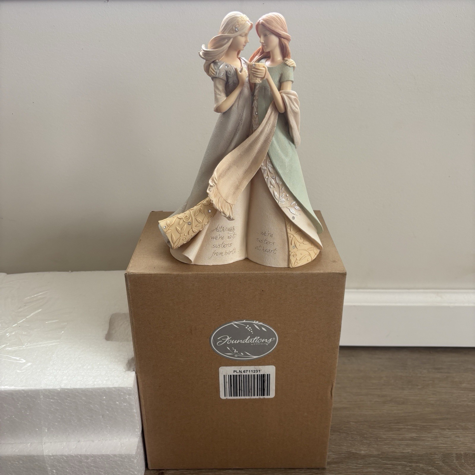 Enesco Foundations Like A Sister Karen Hahn Figurine 4036732 Friendship 2013