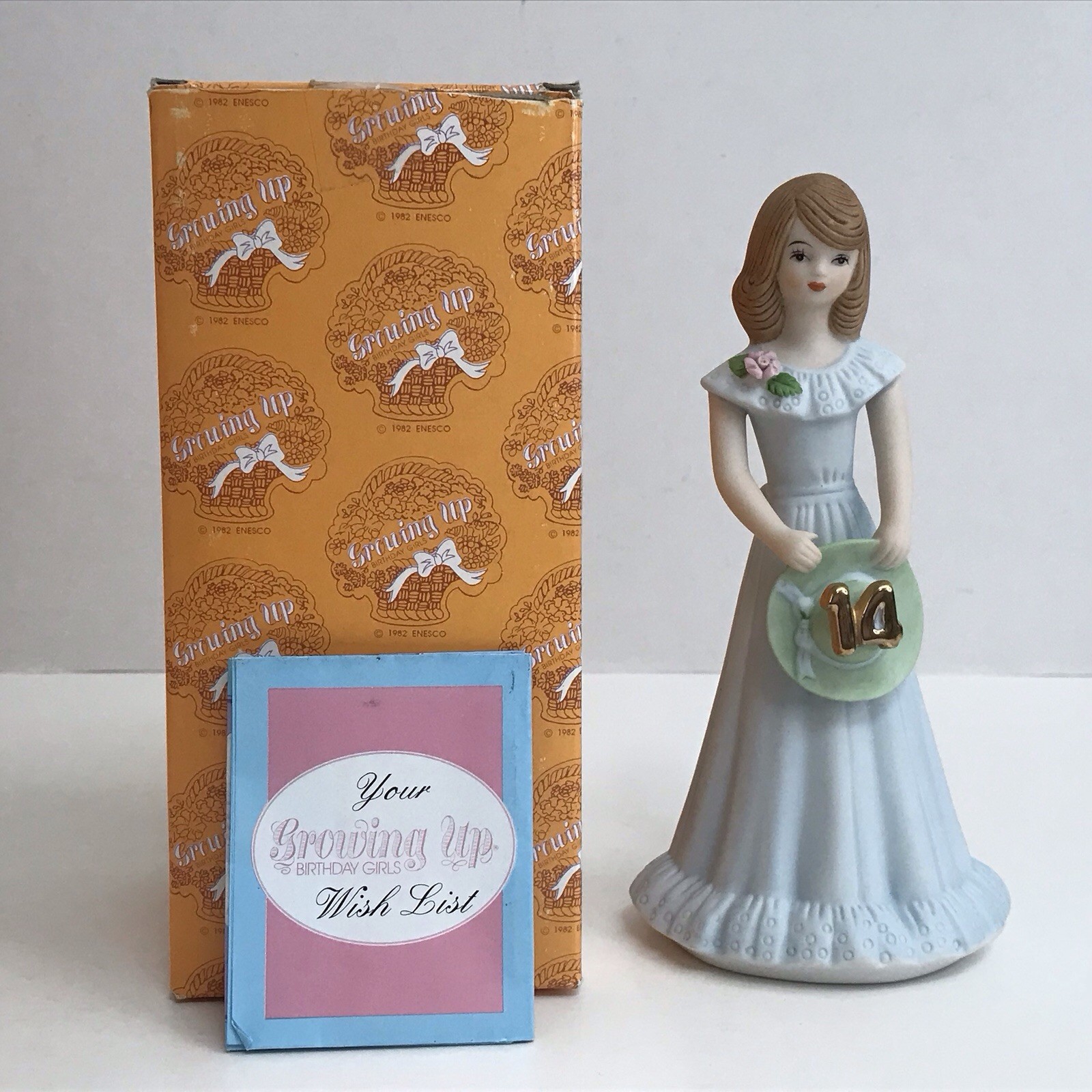 Enesco Growing Up Birthday Girl Baby-16 Years Old Plus Graduation Figure *Read*