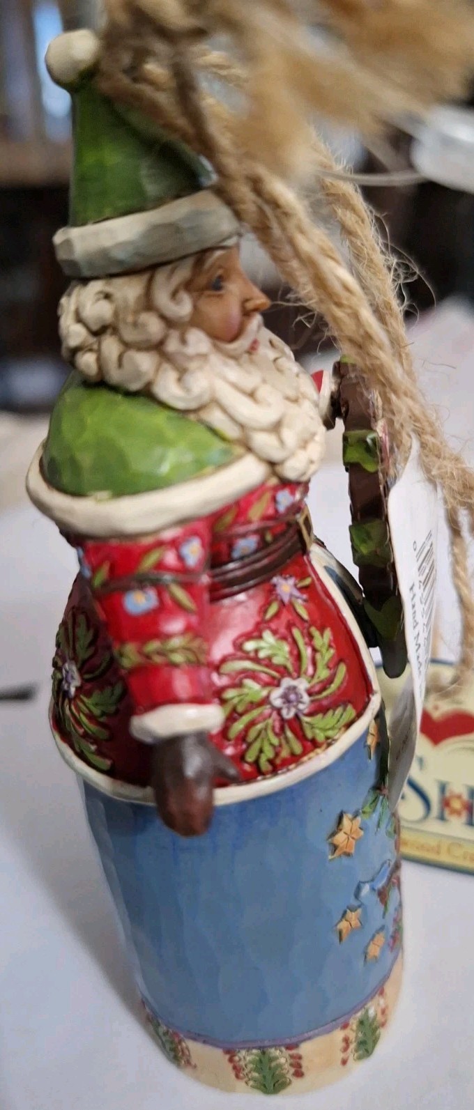 Jim Shore “Williamsburg” 2015 The Colonial Foundation Santa W/ A Wreath Ornament