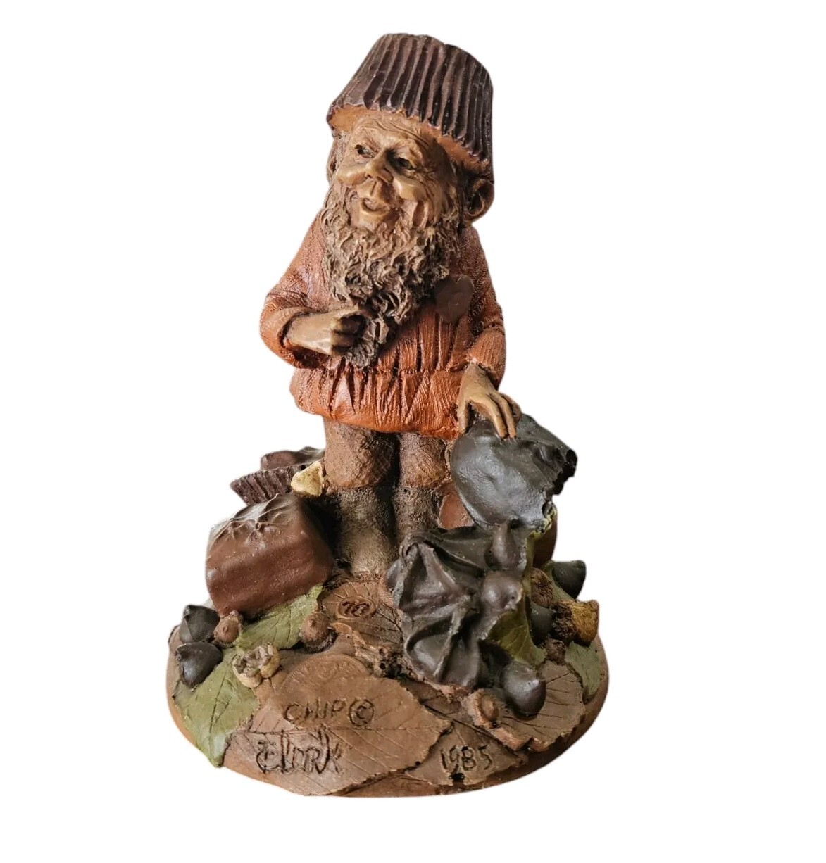 Tom Clark Gnomes CHIP Figure 1985 Edition #78 Pen Ink Signed 5.75″ Retired COA