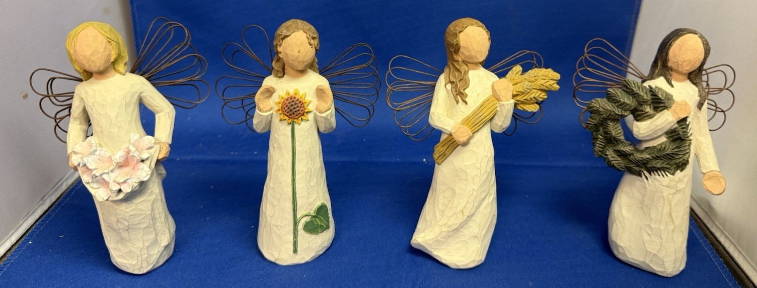 4 Willow Tree Angel of Spring Summer Autumn Winter Figurines Seasons Susan Lordi