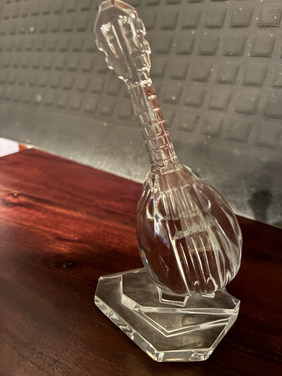 Crystal Violin and Mandolin- Hand Crafted Musical Instrument Figurine