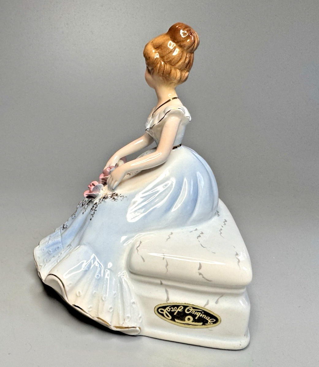 Josef Originals LADIES Of SONG Portraits Series Figurine Sitting Roses w/Sticker