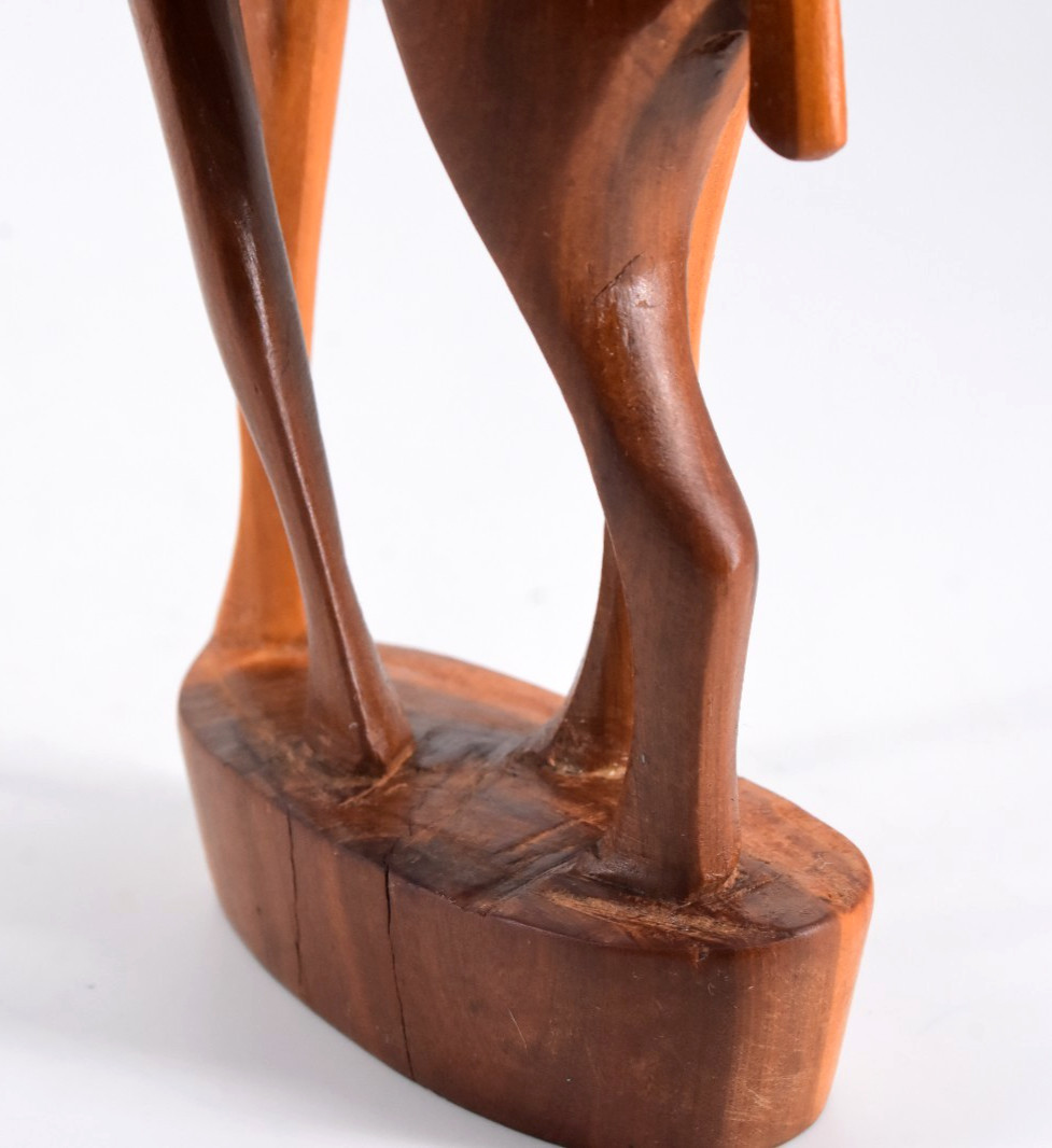VTG Hand Carved Wooden Antelope Gazelle Deer Kenya Africa Wood Figure 13.75”