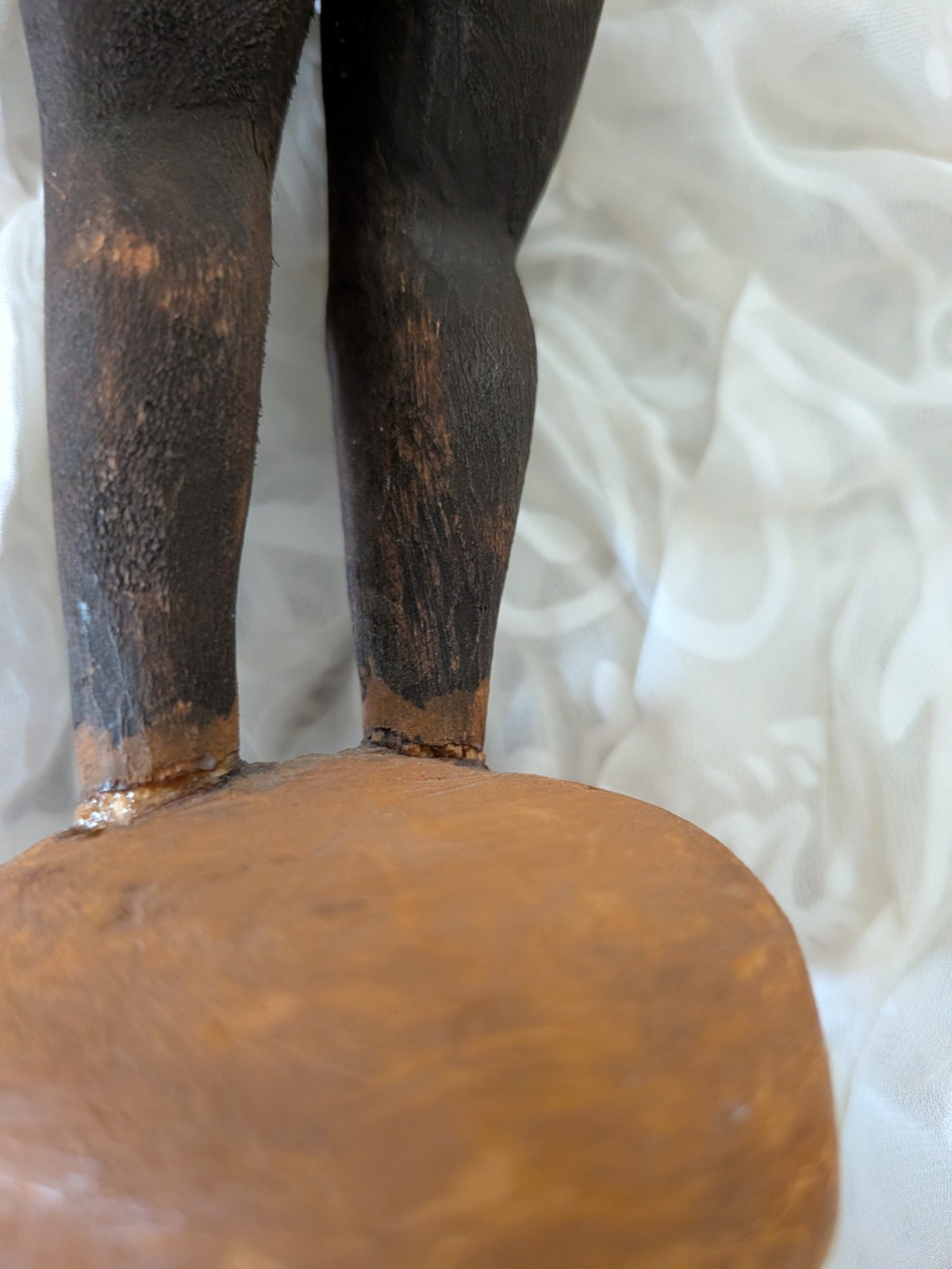 Bima Sculpture in natural wood is 15″ tall. Tiwi island, Australia Tribal Art.