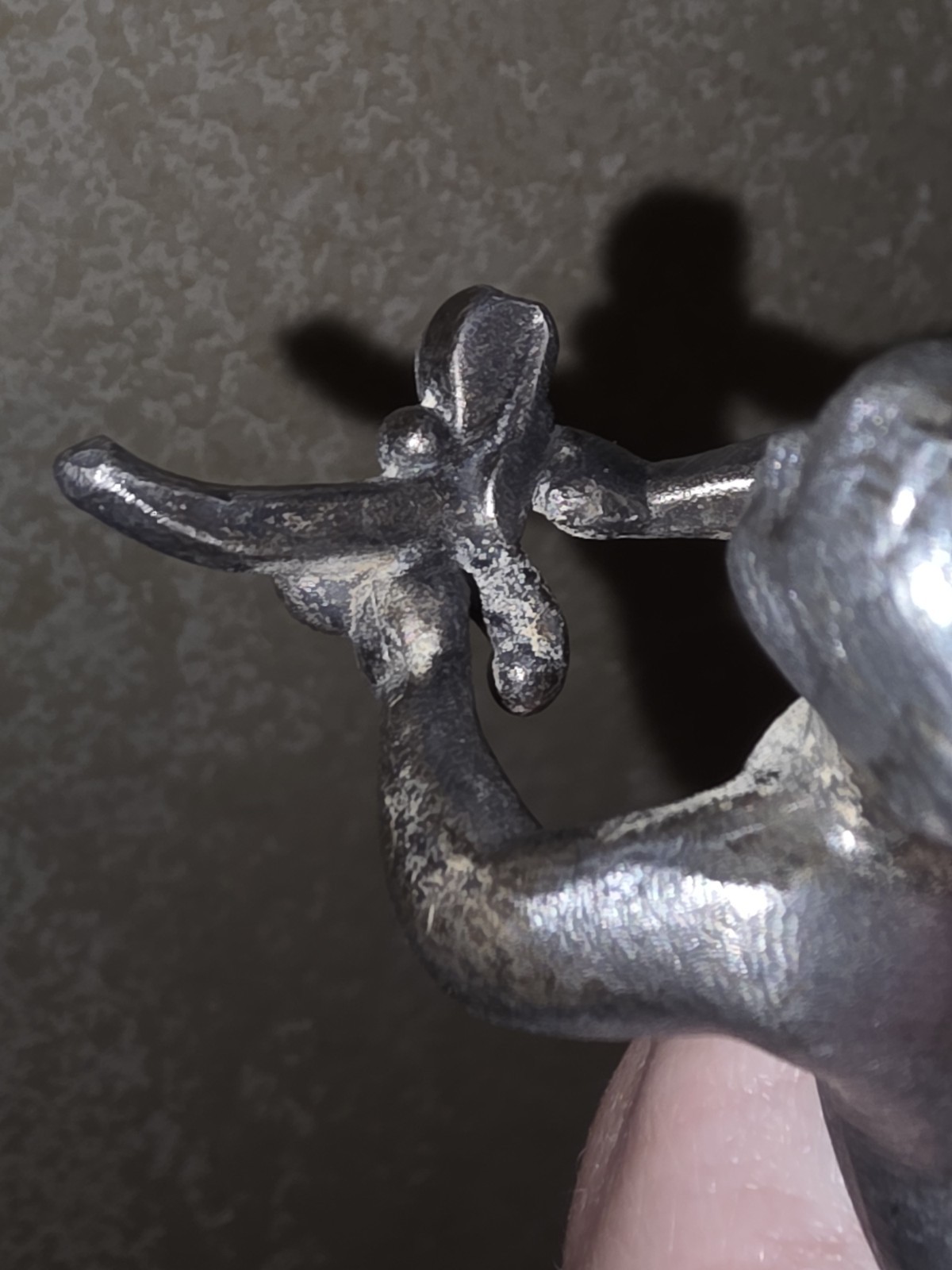 Metal Young Boy Child Figurine / Sculpture. Interesting Piece Of Decor