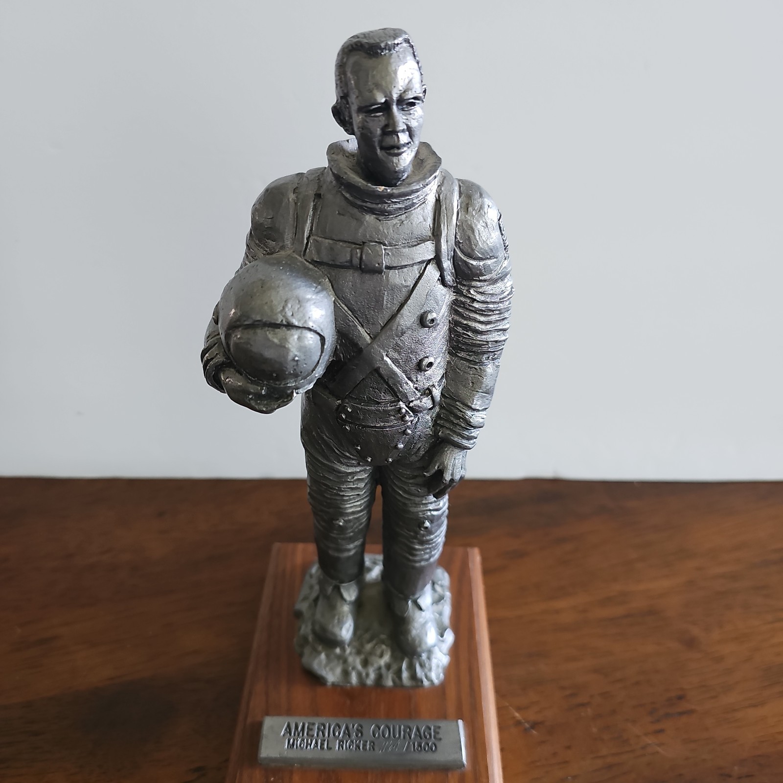 Michael Ricker Pewter Astronaut “America’s Courage” Figurine 1164/1500