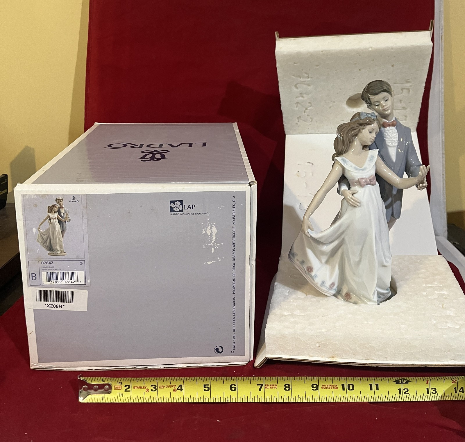 ROMANTIC LLADRO #7642 ” NOW AND FOREVER ” HUSBAND & WIFE-EXCELLENT/MINT w/O.B.