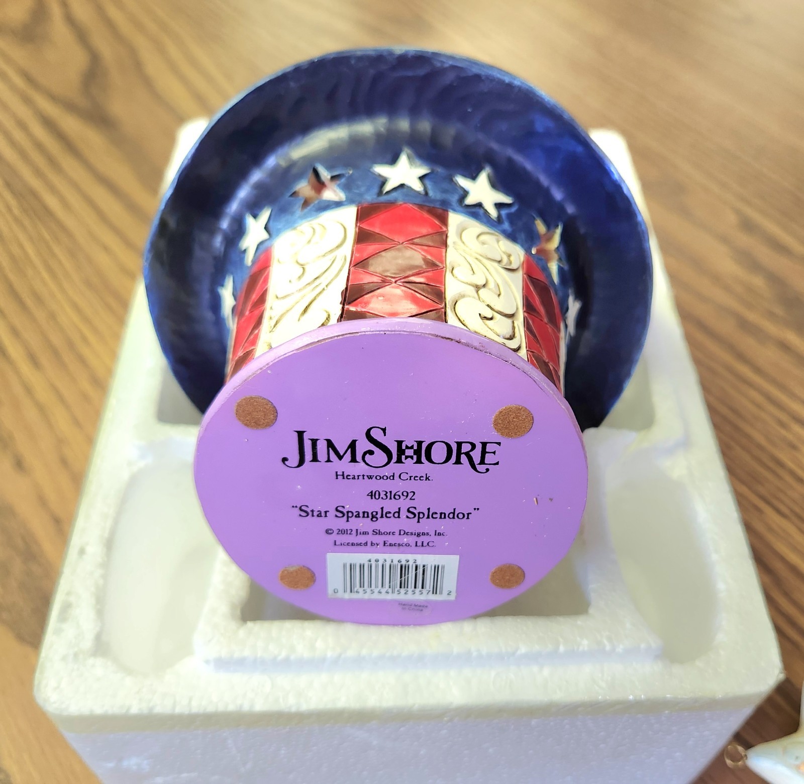 “Star Spangled Splendor” ENESCO 4031692 Summer Patriotic Basket IOB JIM SHORE