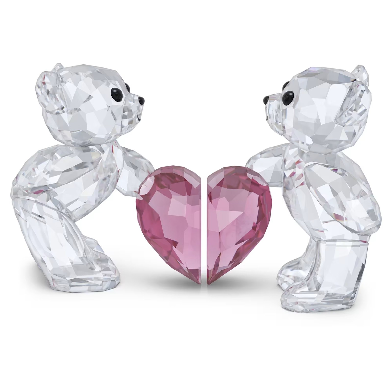 Swarovski Crystal Kris Bear A Perfect Match Figurine Decoration, Pink, 5690970